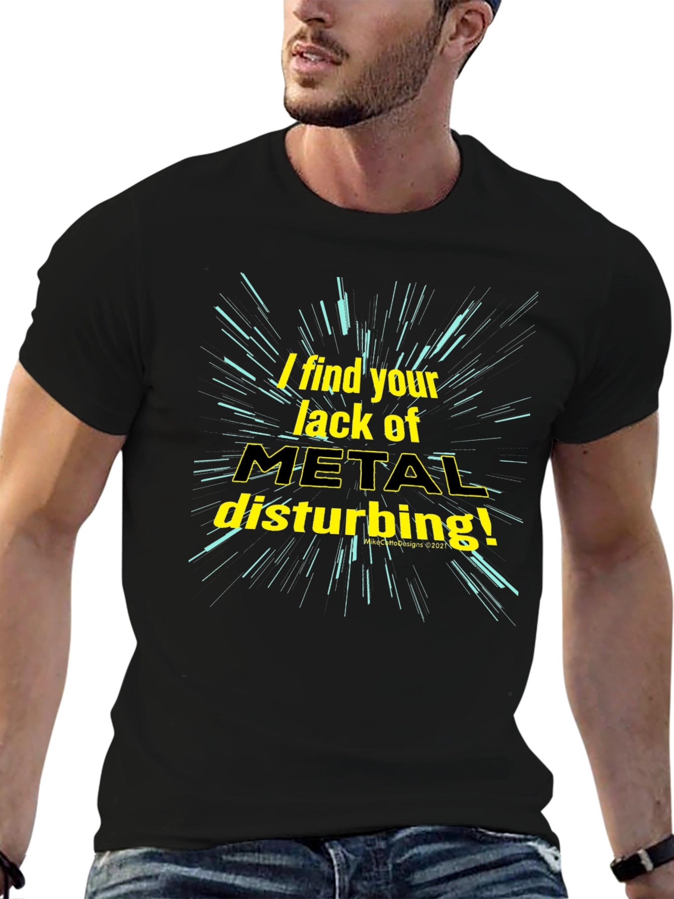 Metal Music Fan T-Shirt - Disturbance Theme