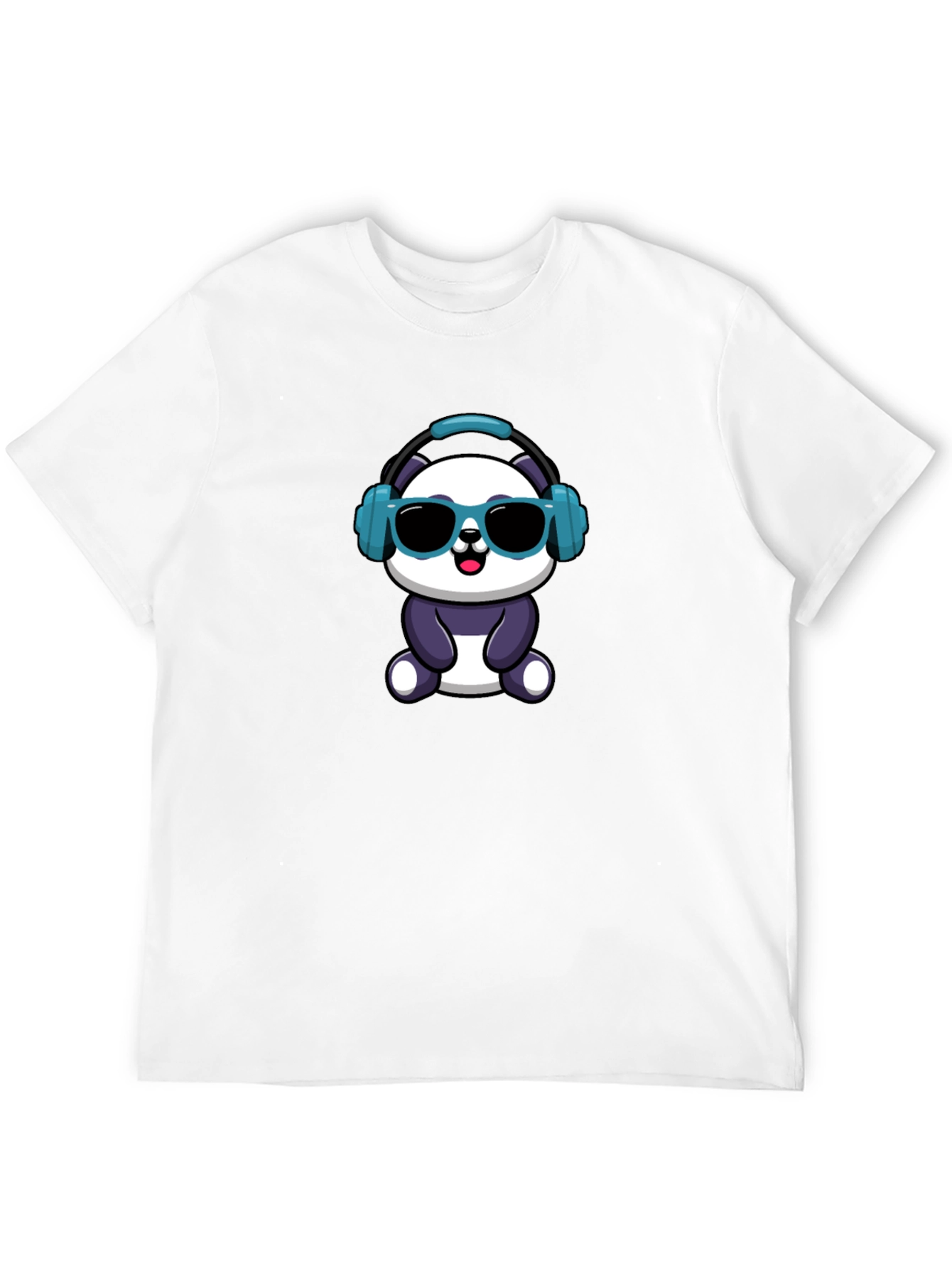 Cool Panda Graphic Tee - Black Cotton T-Shirt