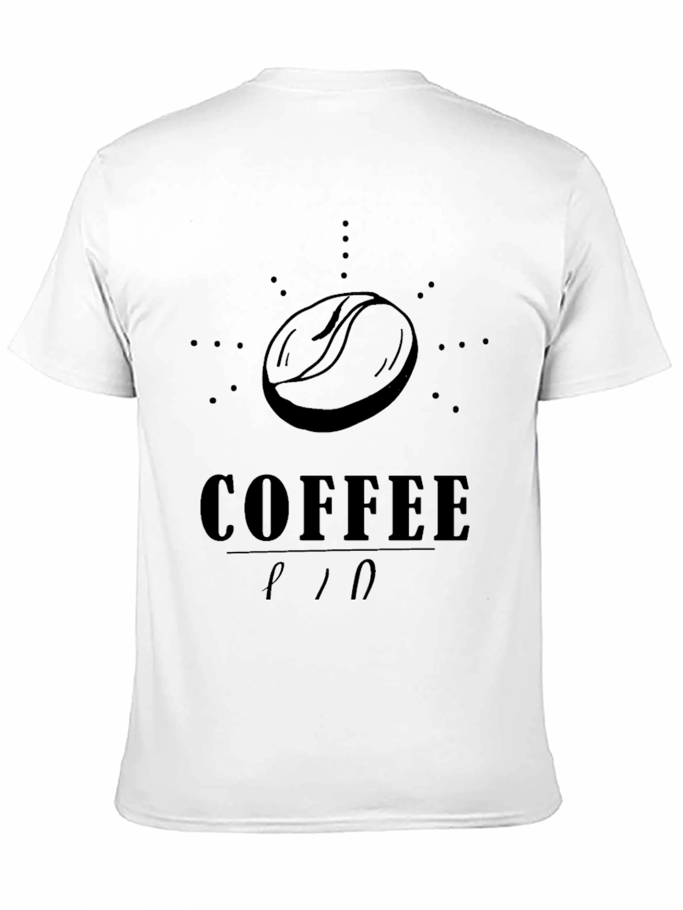 Coffee Bean Graphic Tee - Stylish Black T-Shirt