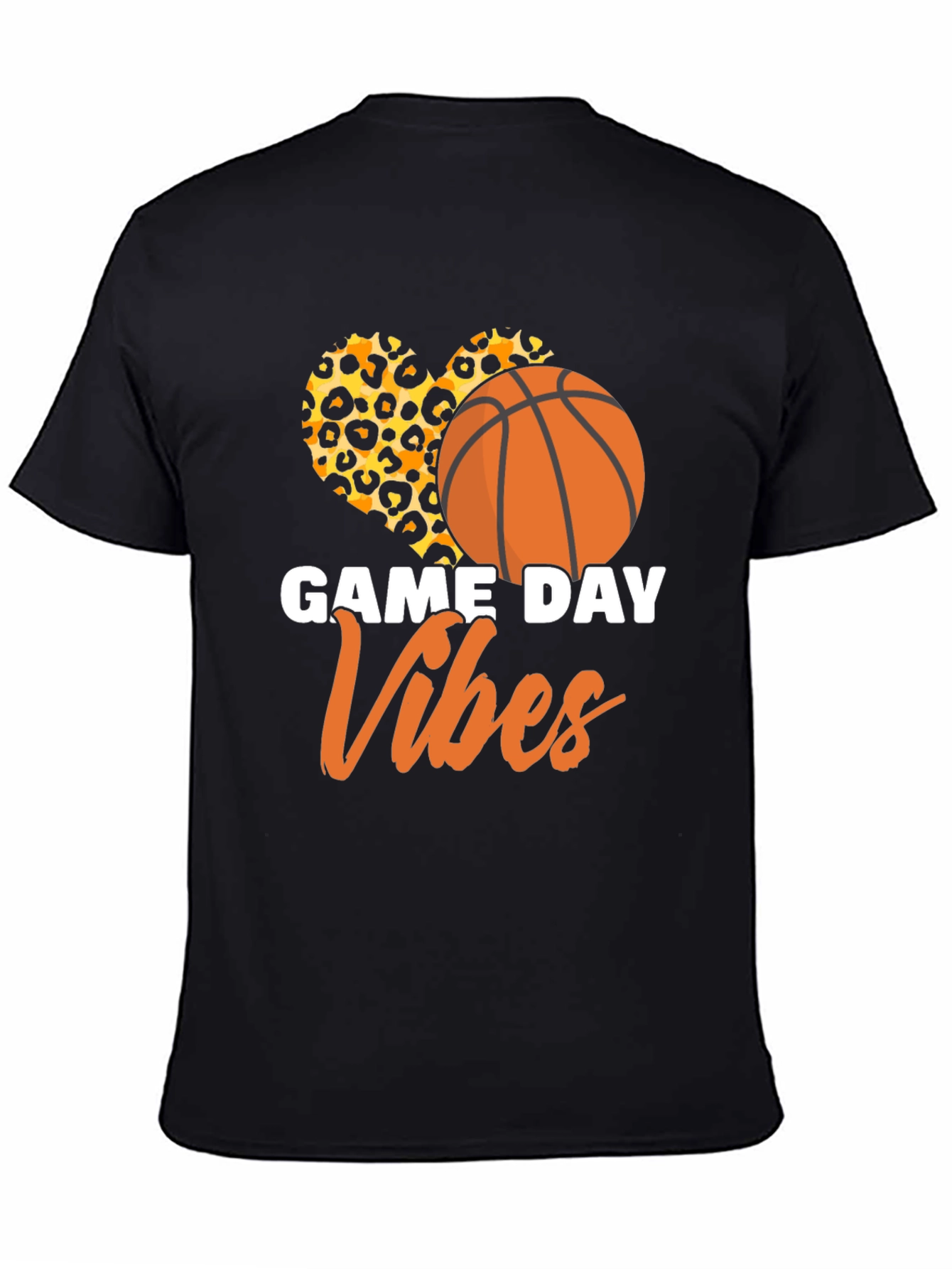 Game Day Vibes Basketball Graphic T-Shirt