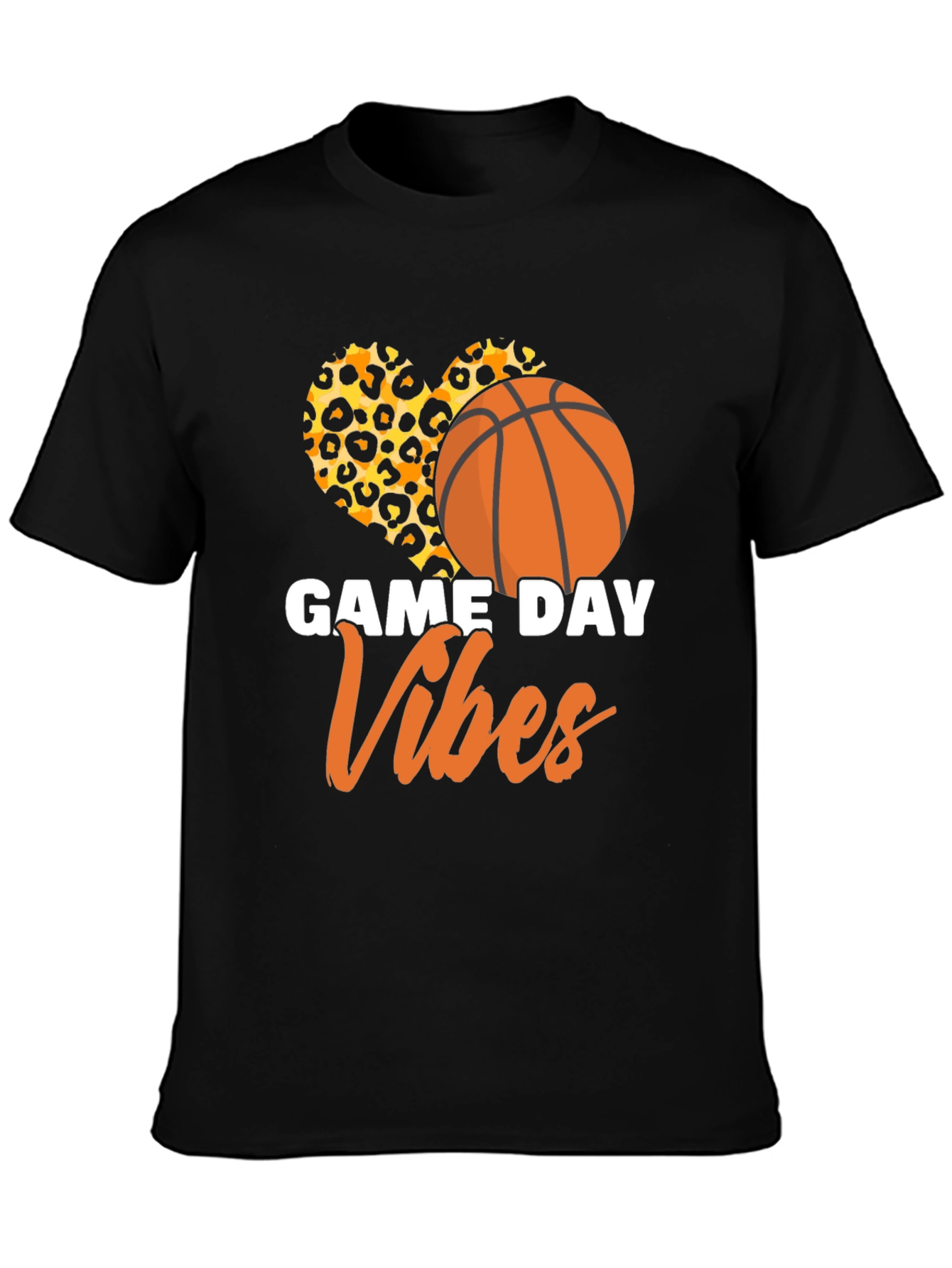 Game Day Vibes Basketball Graphic T-Shirt