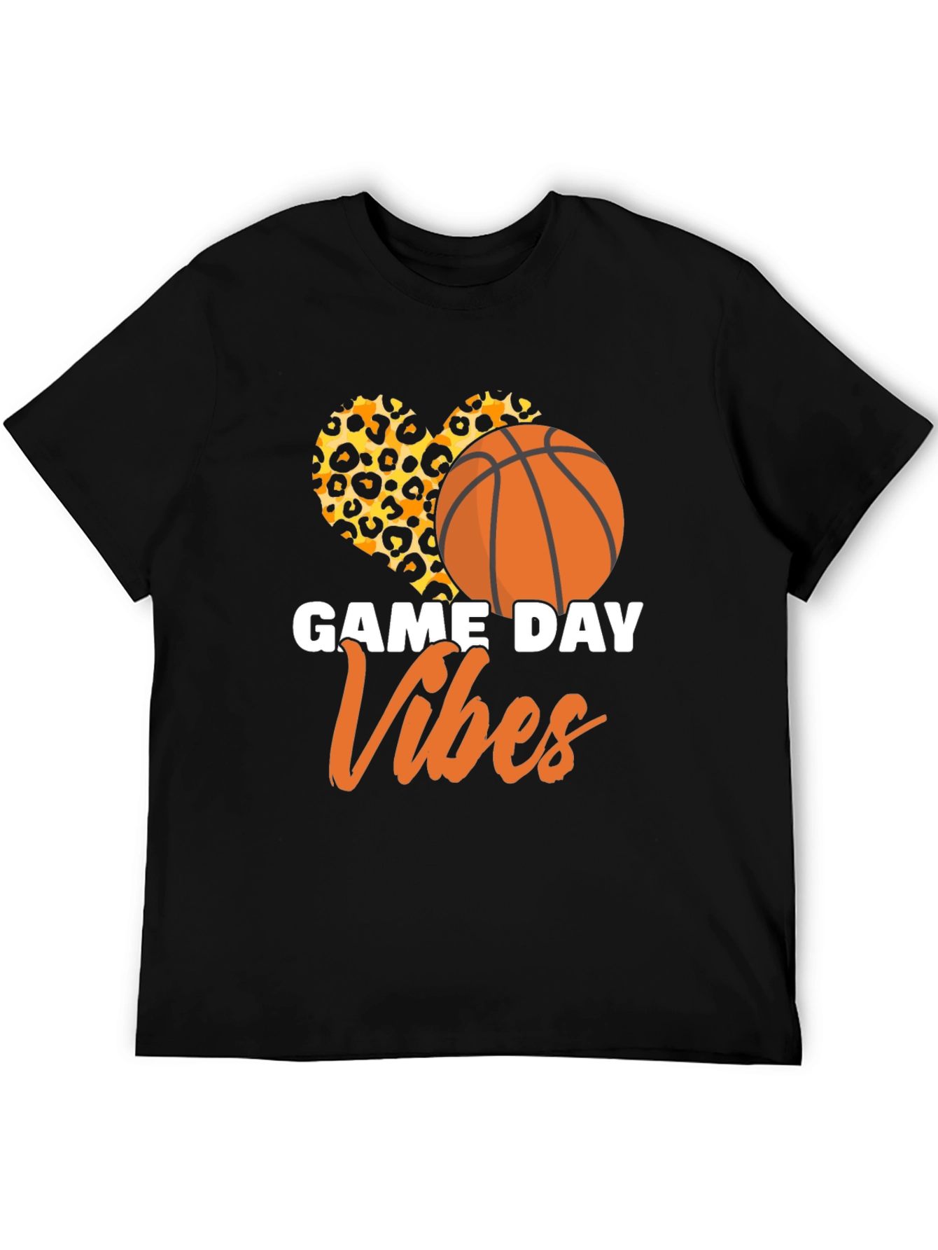 Game Day Vibes Basketball Graphic T-Shirt