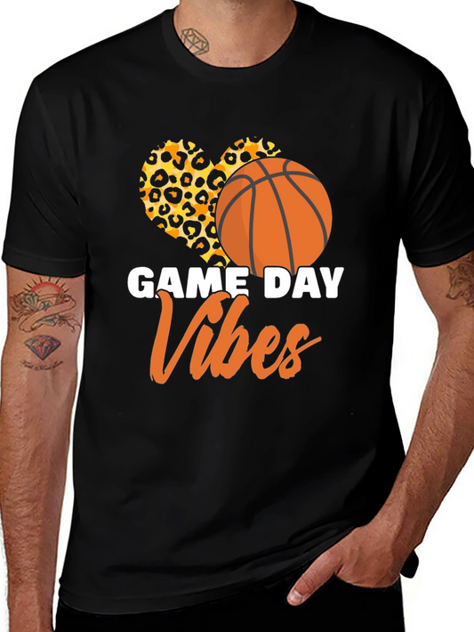 Game Day Vibes Basketball Graphic T-Shirt