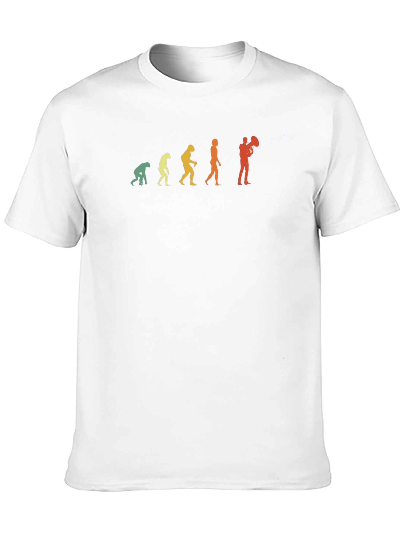 Evolution of Tuba Player Graphic T-Shirt
