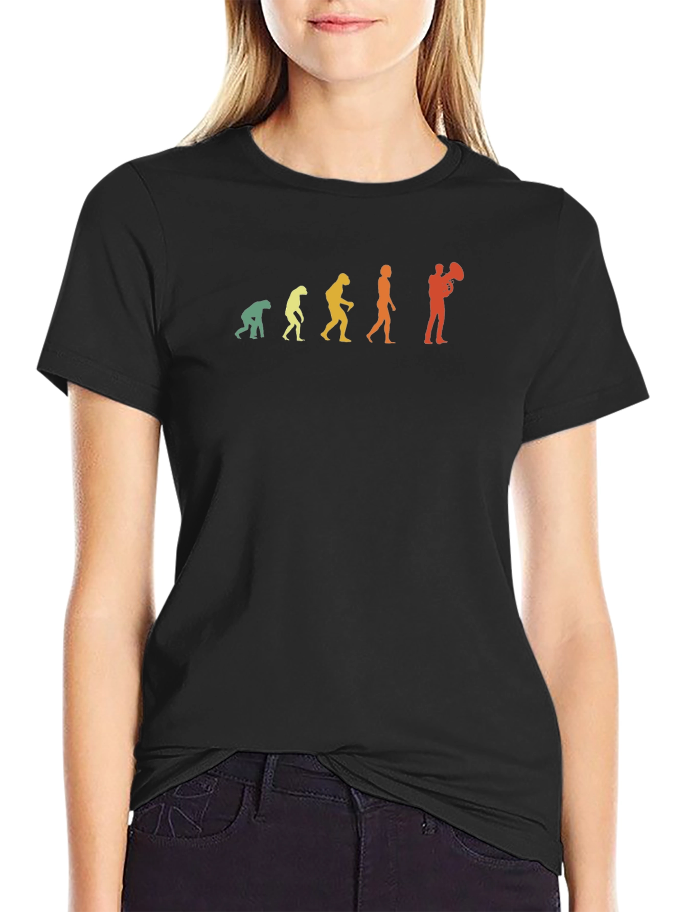 Evolution of Tuba Player Graphic T-Shirt