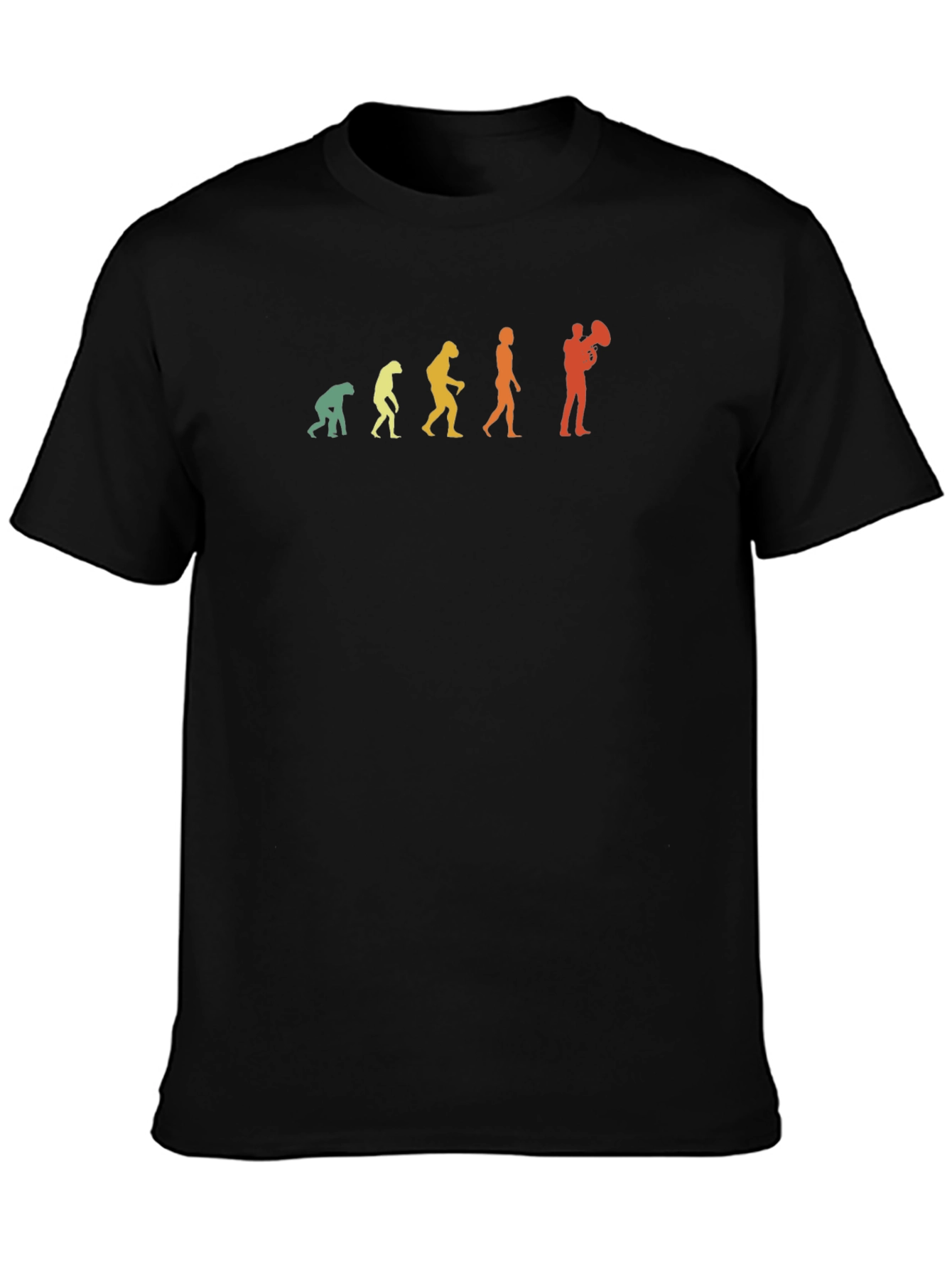 Evolution of Tuba Player Graphic T-Shirt