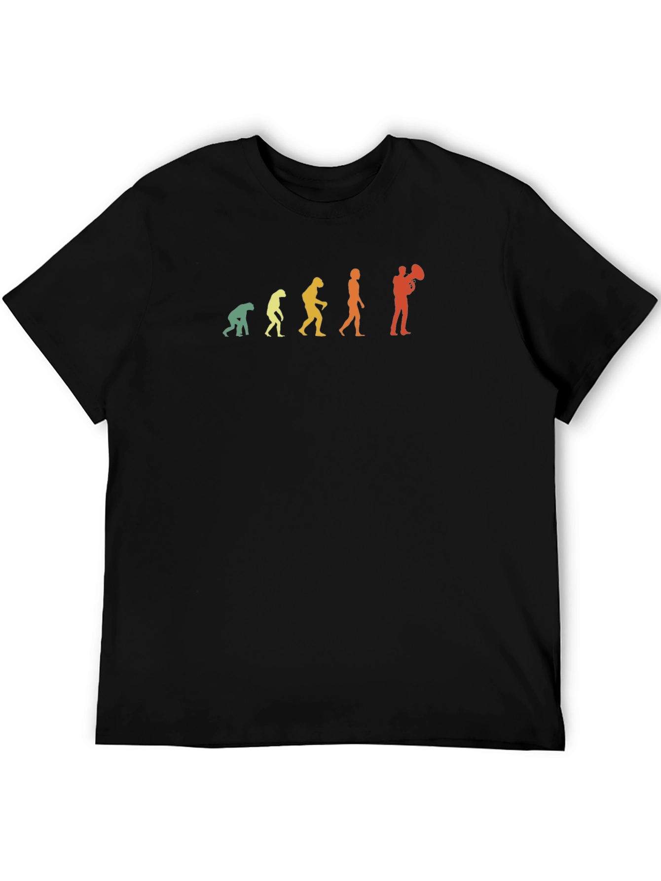 Evolution of Tuba Player Graphic T-Shirt