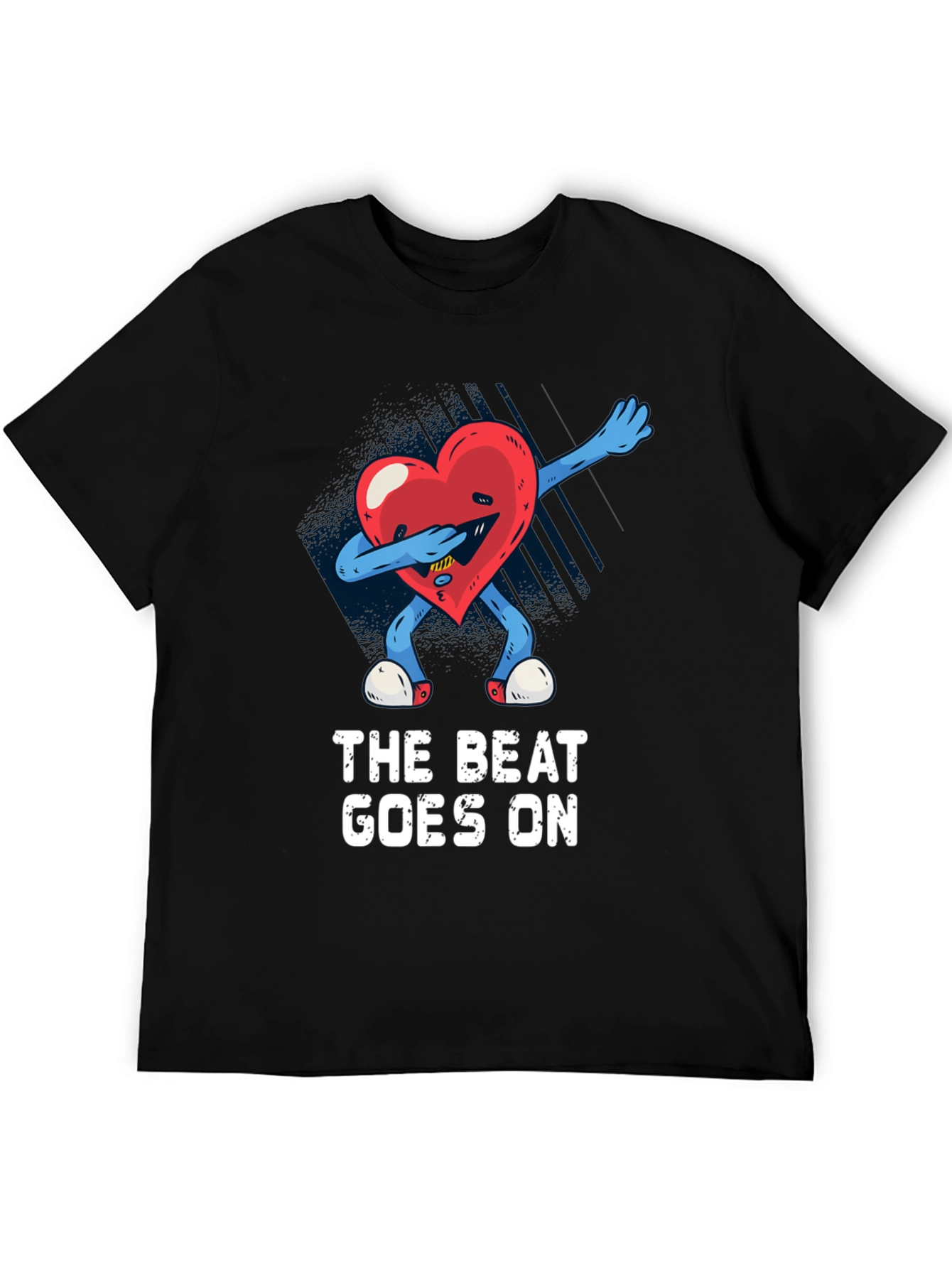 The Beat Goes On Heart Dab T-Shirt