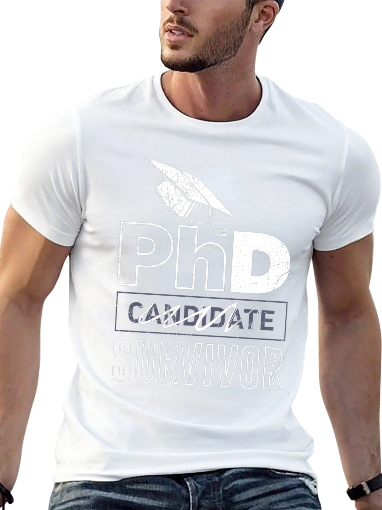 PhD Candidate Survivor Black T-Shirt