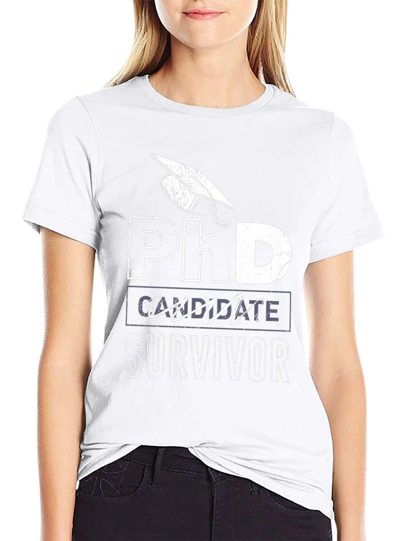PhD Candidate Survivor Black T-Shirt