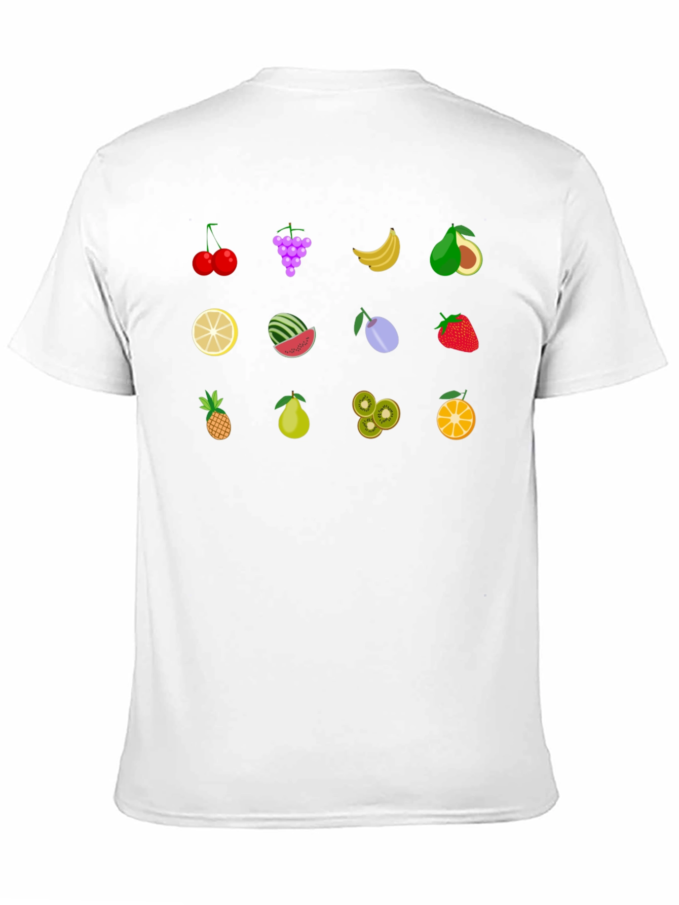 Fruity Fun Graphic T-Shirt - Black
