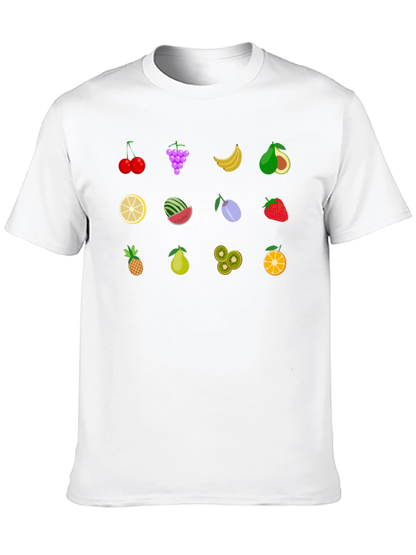 Fruity Fun Graphic T-Shirt - Black