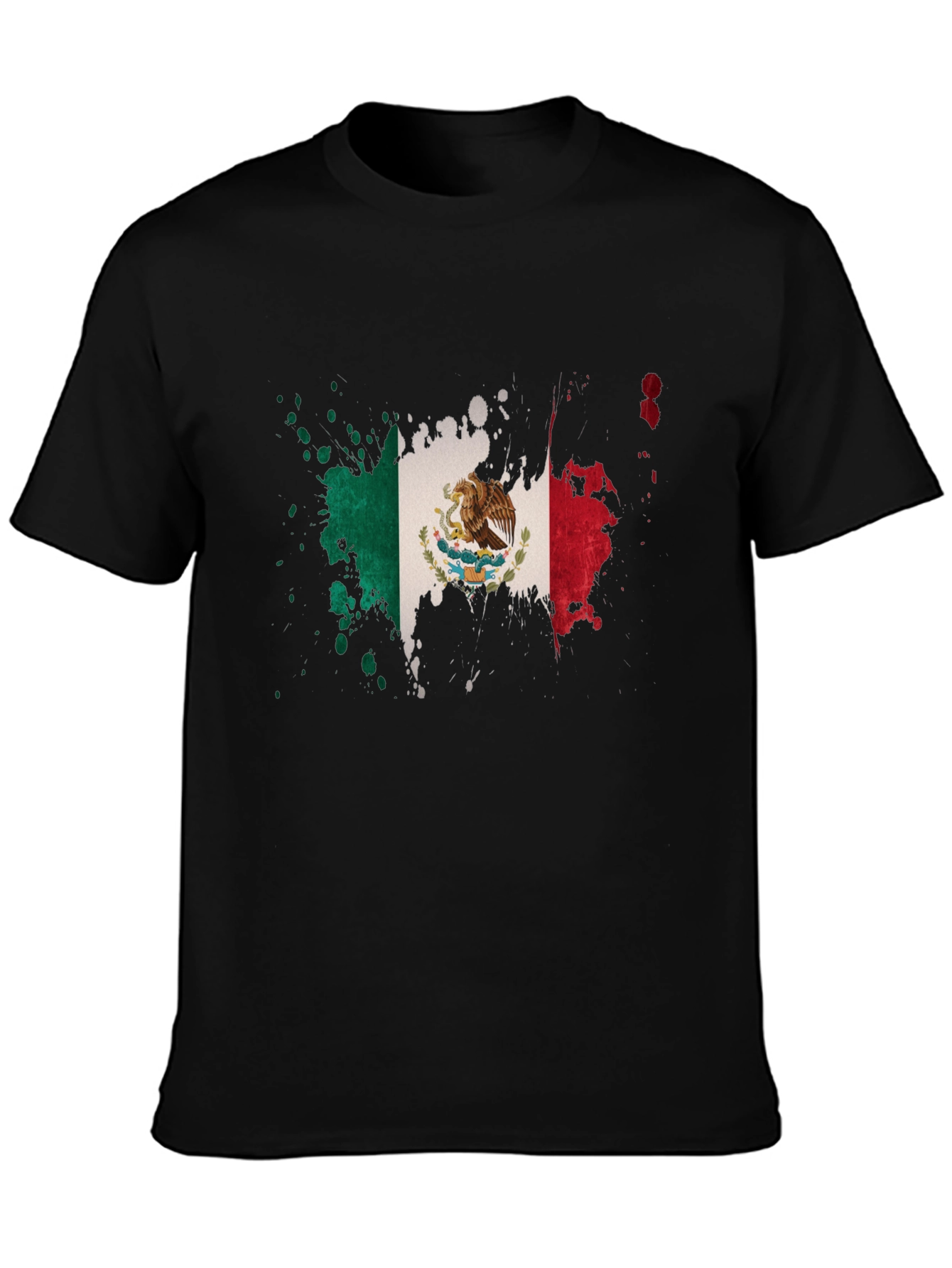 Mexican Flag Splatter T-Shirt