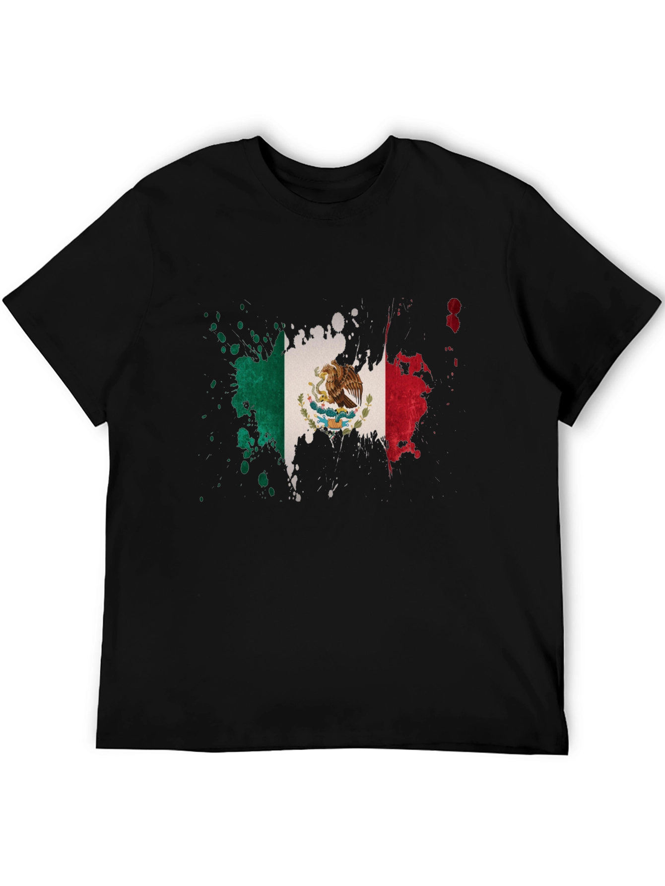 Mexican Flag Splatter T-Shirt