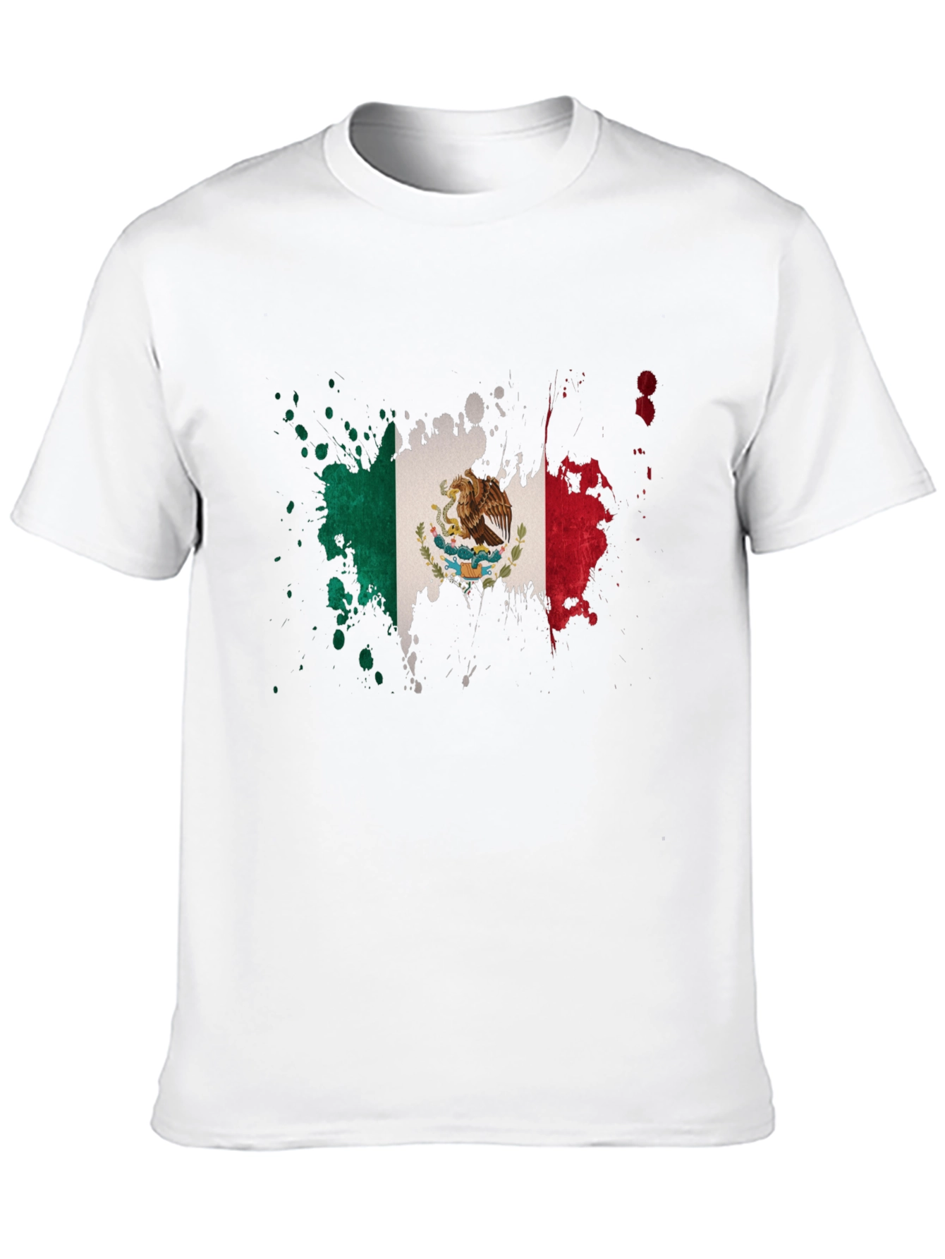 Mexican Flag Splatter T-Shirt