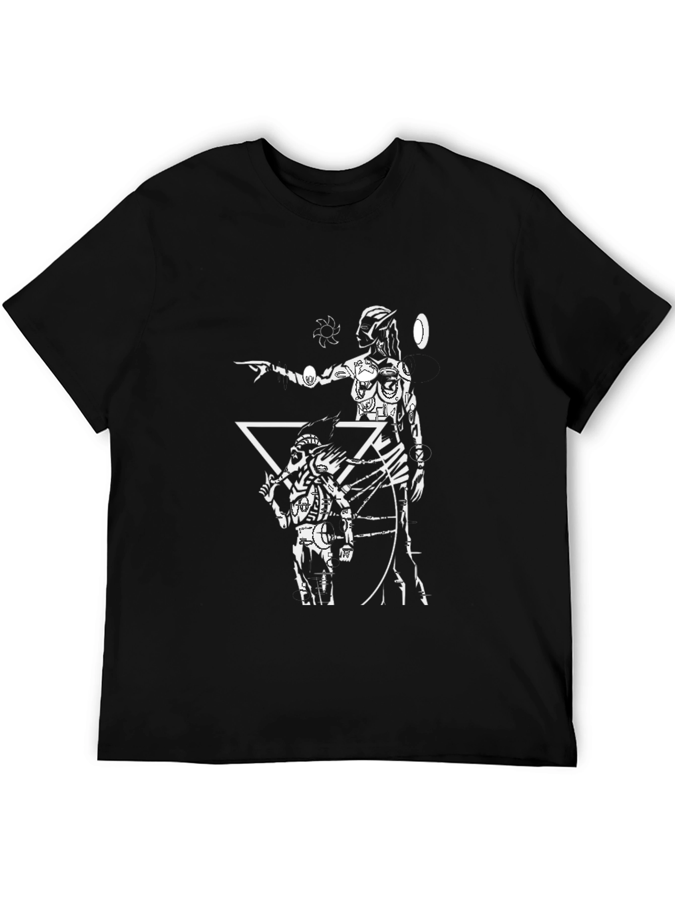 Graphic T-Shirt with Futuristic Design