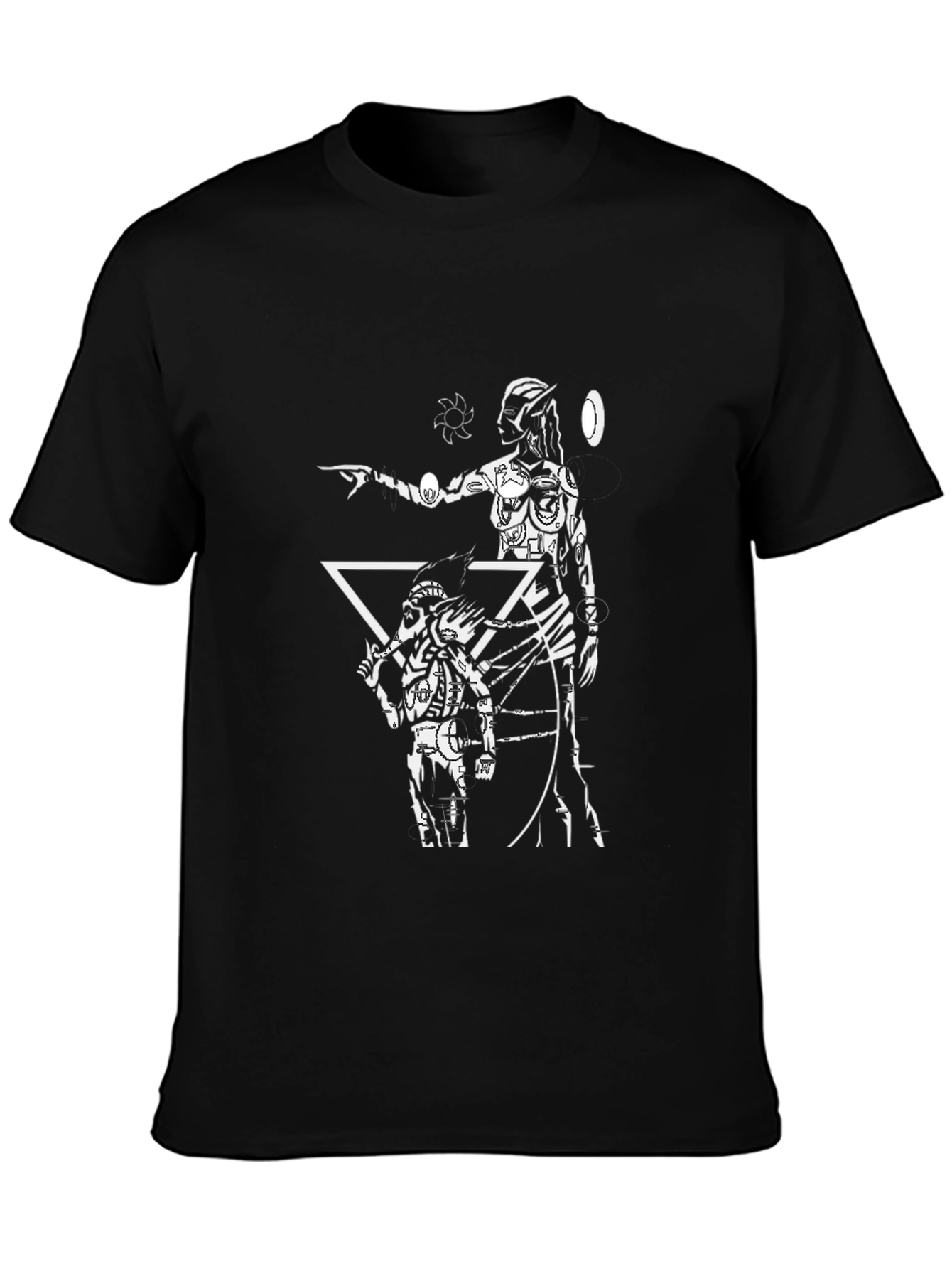 Graphic T-Shirt with Futuristic Design