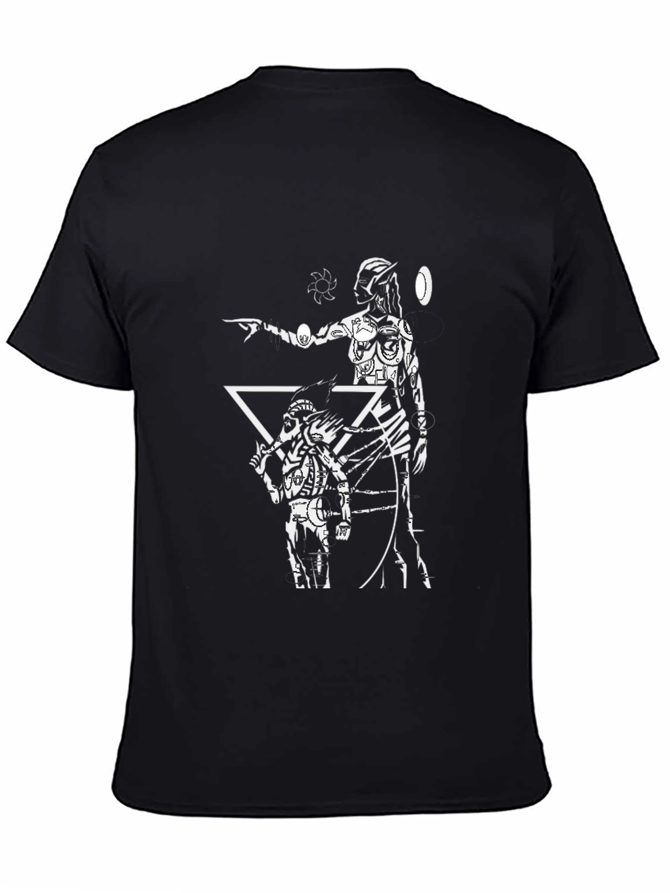 Graphic T-Shirt with Futuristic Design