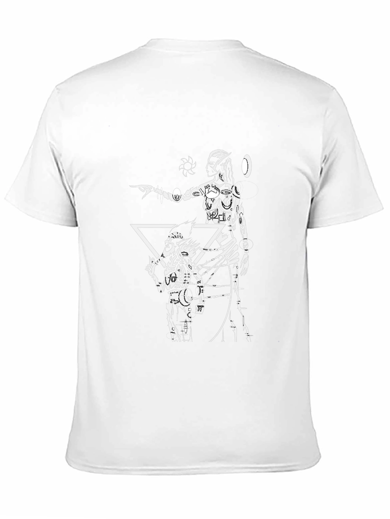 Graphic T-Shirt with Futuristic Design