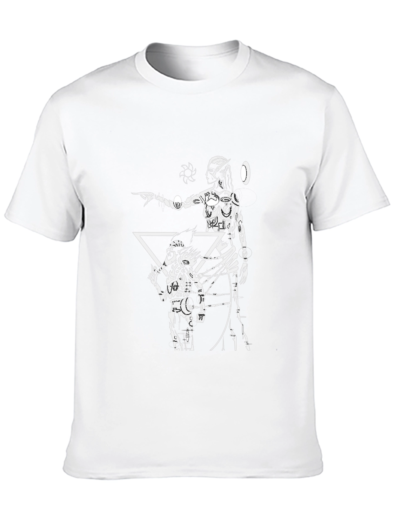 Graphic T-Shirt with Futuristic Design