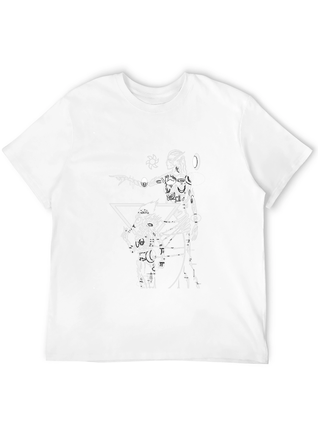 Graphic T-Shirt with Futuristic Design