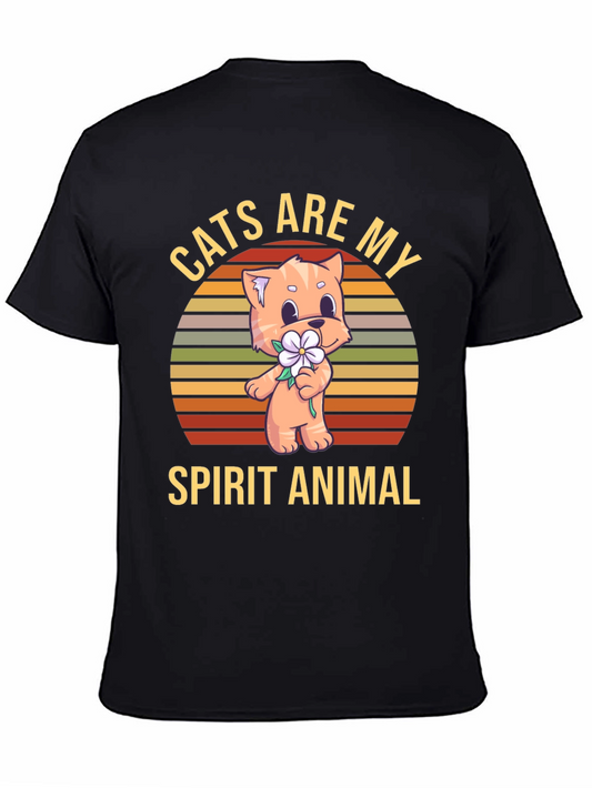 Cats Are My Spirit Animal Graphic Tee