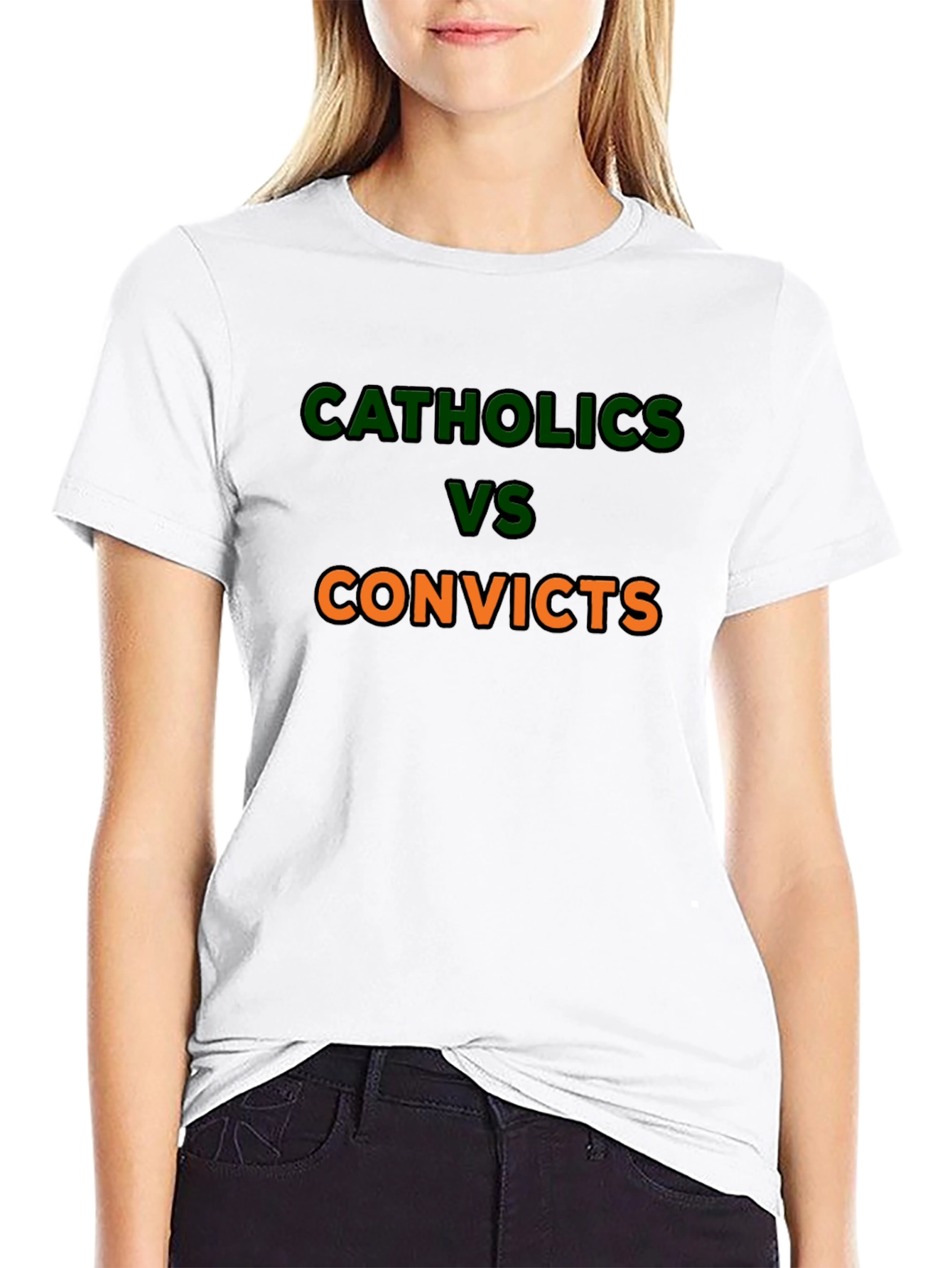 Catholics vs Convicts Graphic T-Shirt