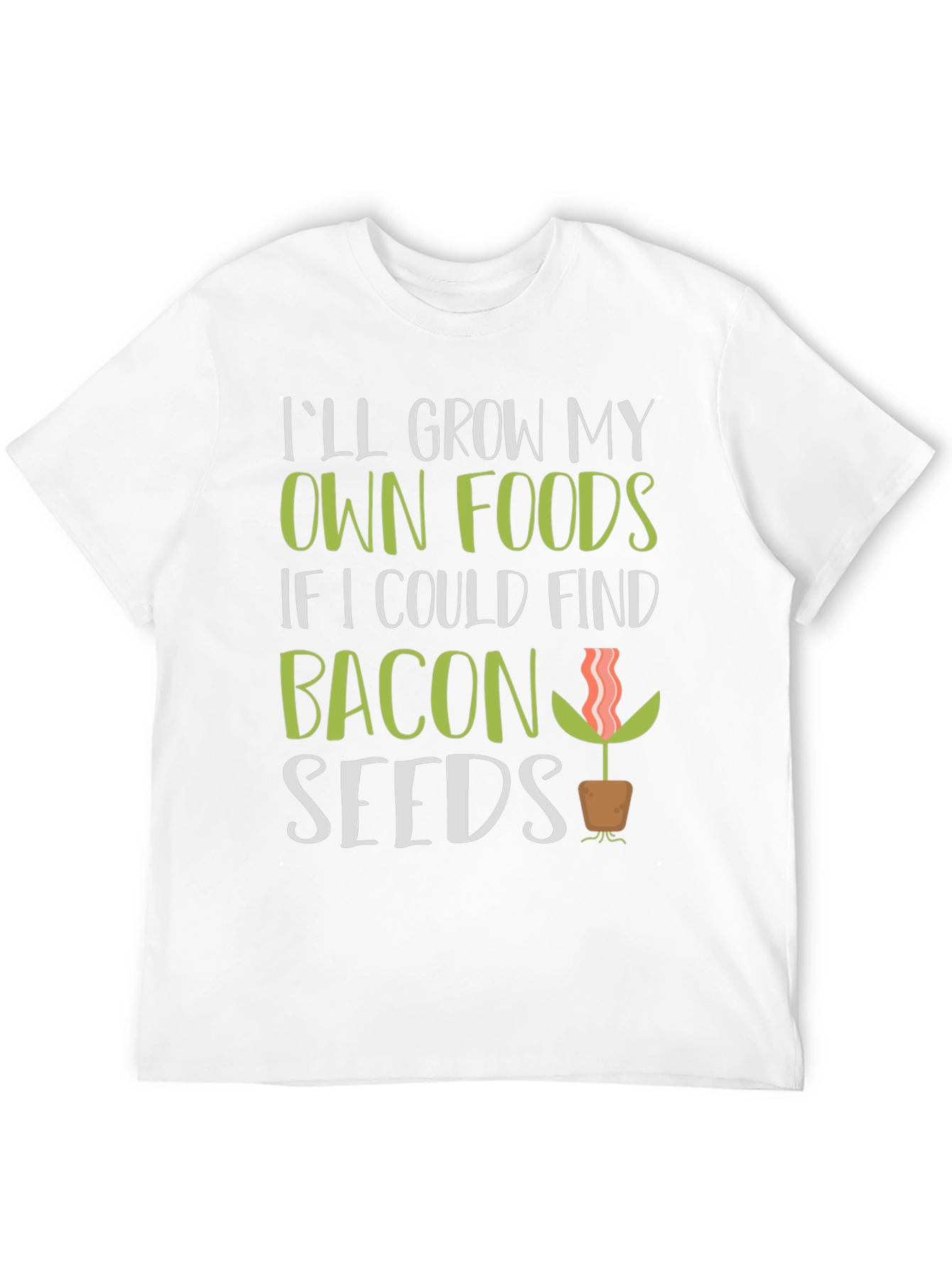 Funny Bacon Seeds Graphic T-Shirt