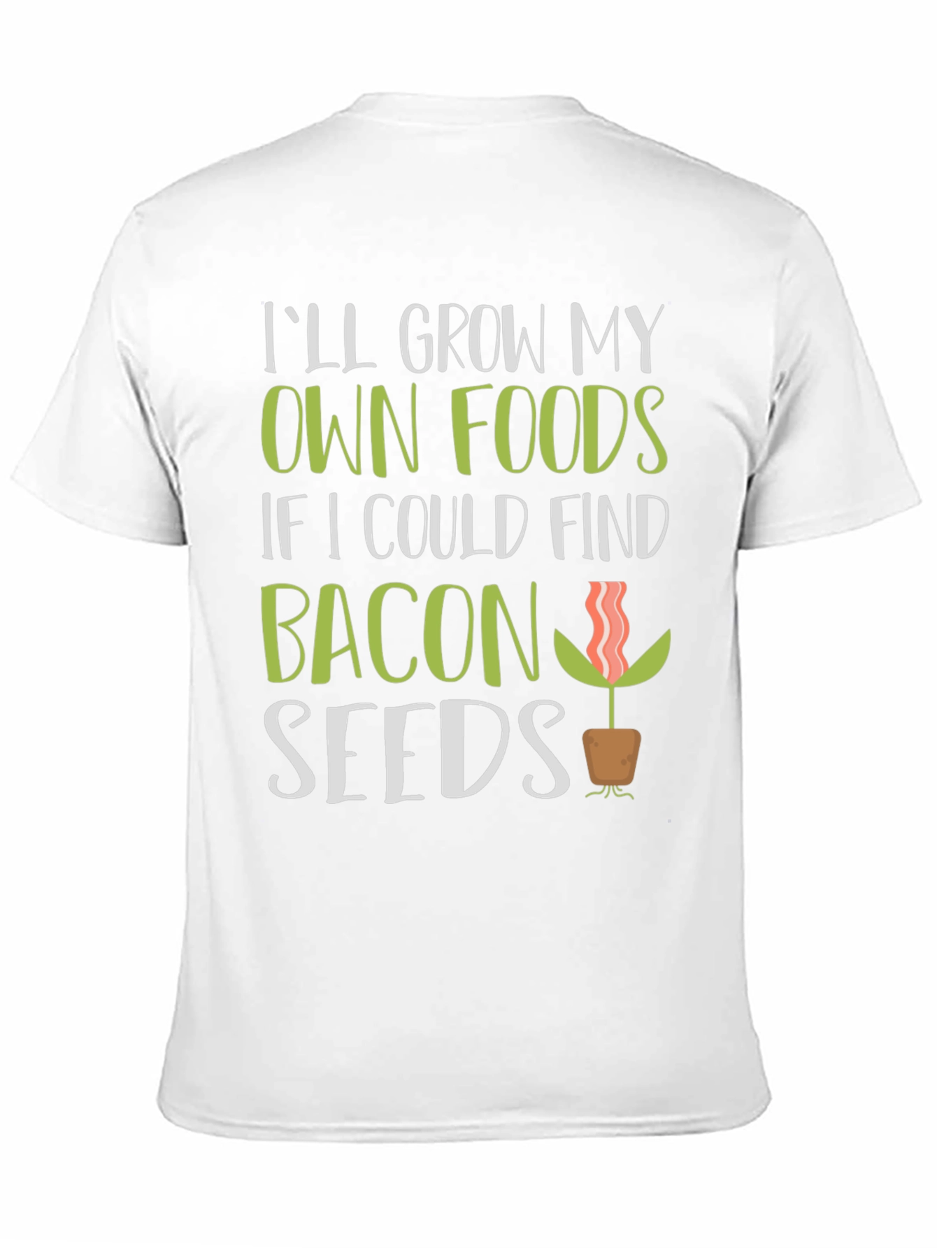 Funny Bacon Seeds Graphic T-Shirt