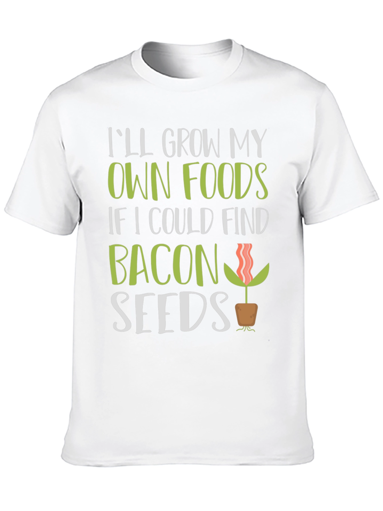 Funny Bacon Seeds Graphic T-Shirt