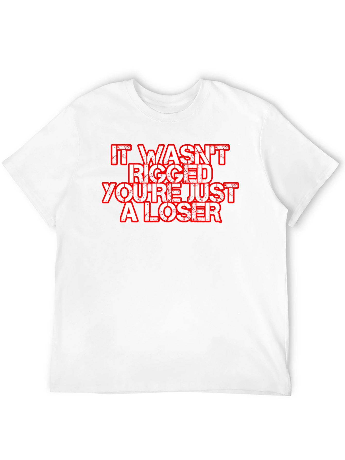 It Wasnt Rigged Mens Black T-Shirt