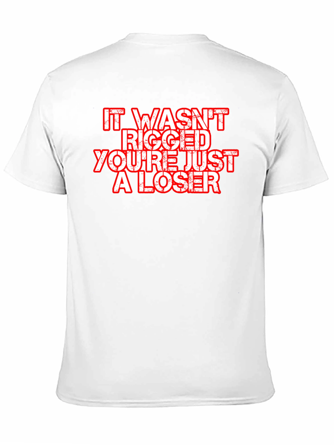 It Wasnt Rigged Mens Black T-Shirt