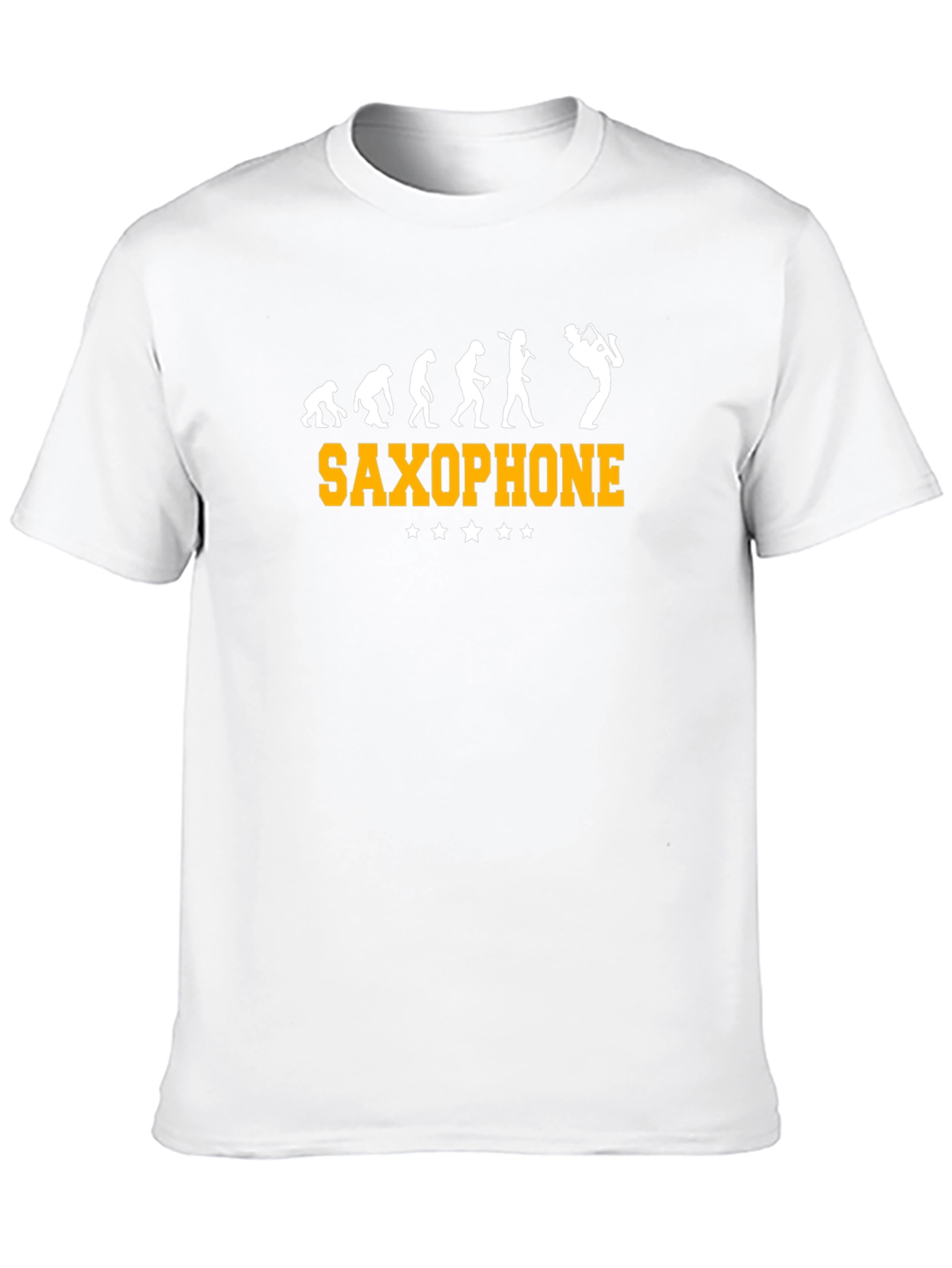 Saxophone Evolution Funny Graphic T-Shirt
