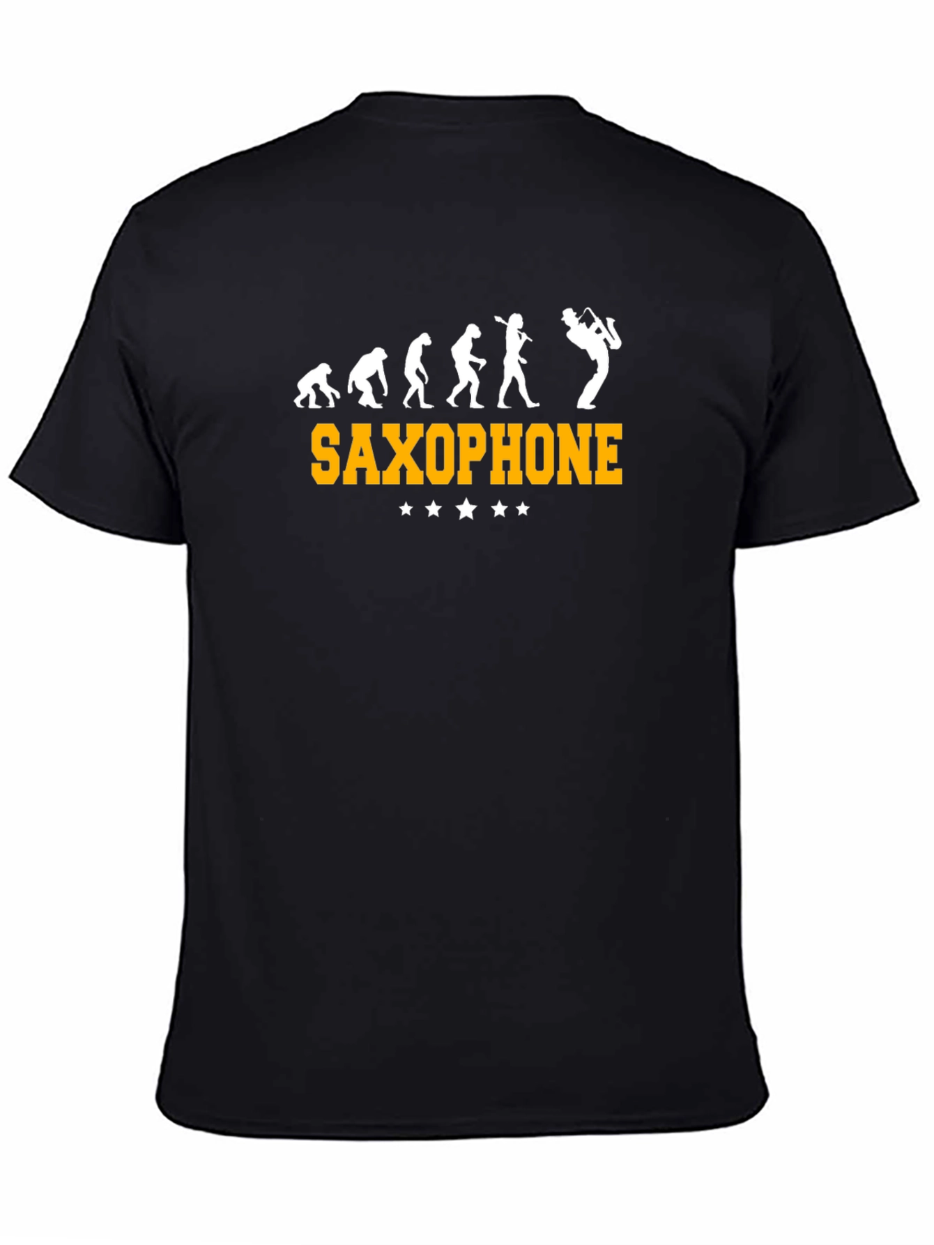 Saxophone Evolution Funny Graphic T-Shirt