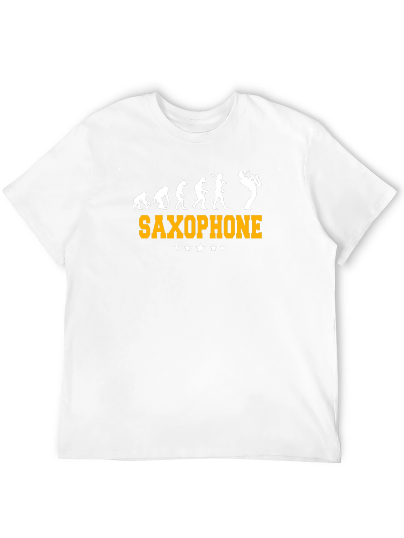 Saxophone Evolution Funny Graphic T-Shirt