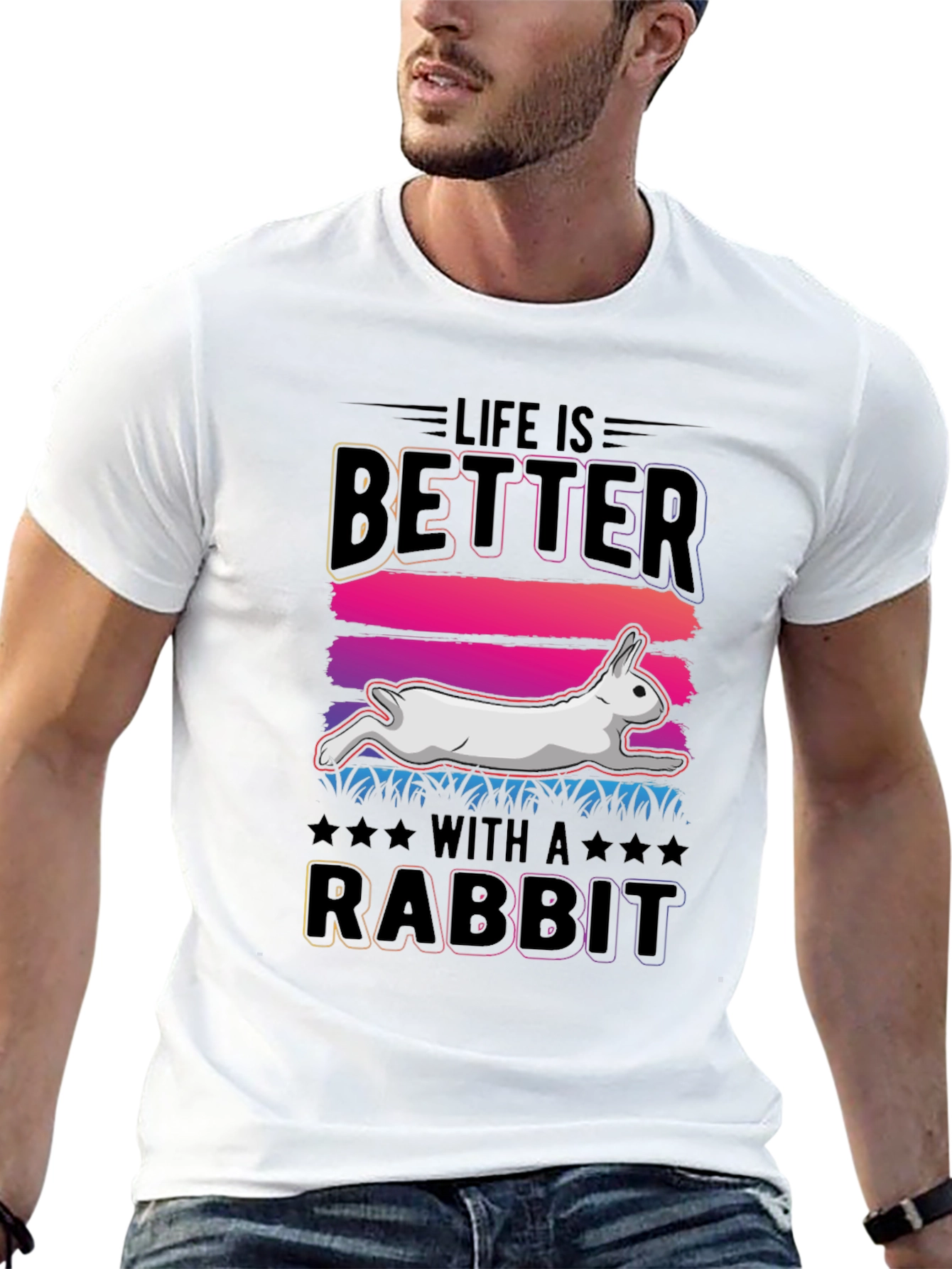 Life is Better with a Rabbit T-Shirt