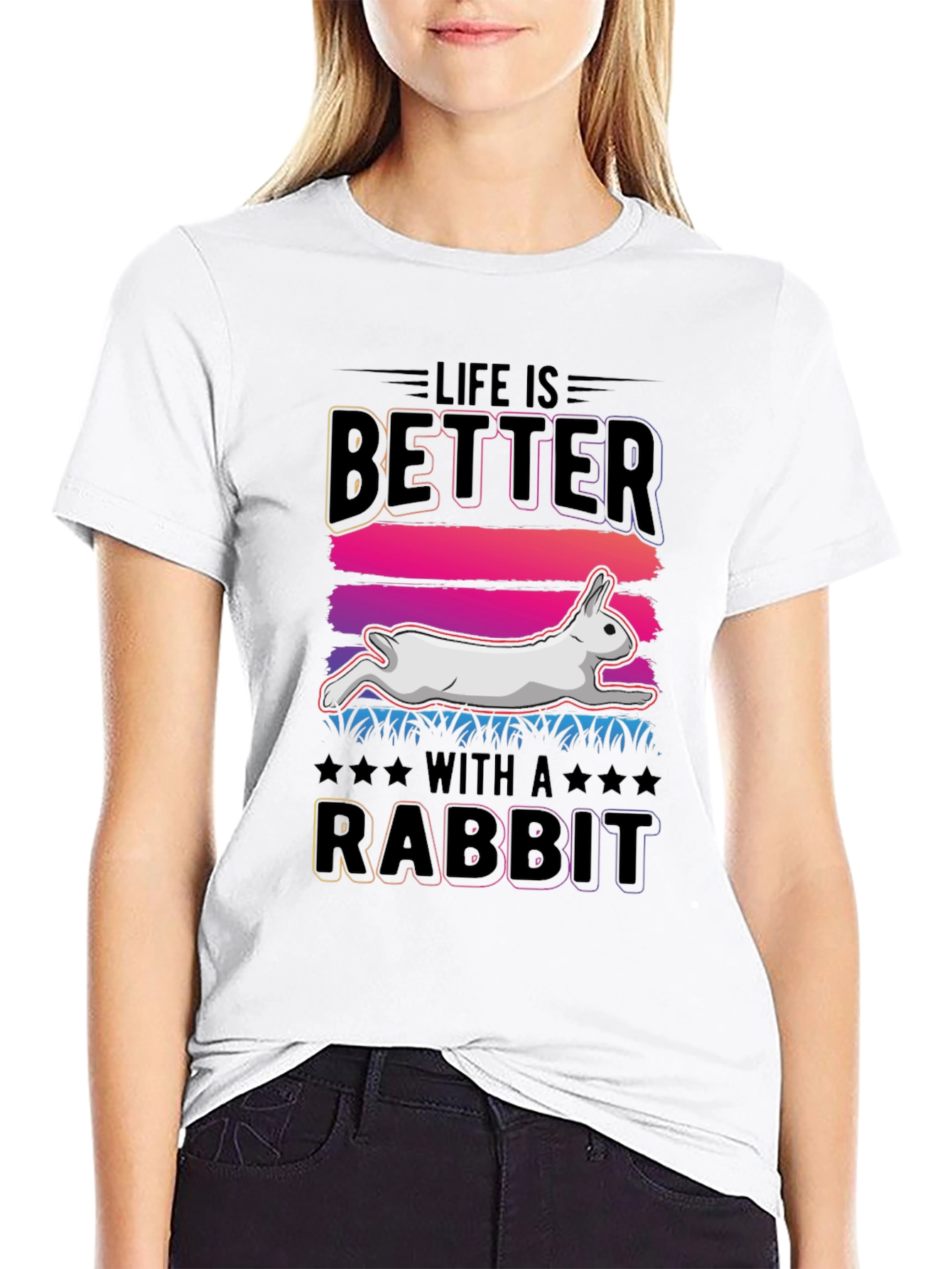 Life is Better with a Rabbit T-Shirt