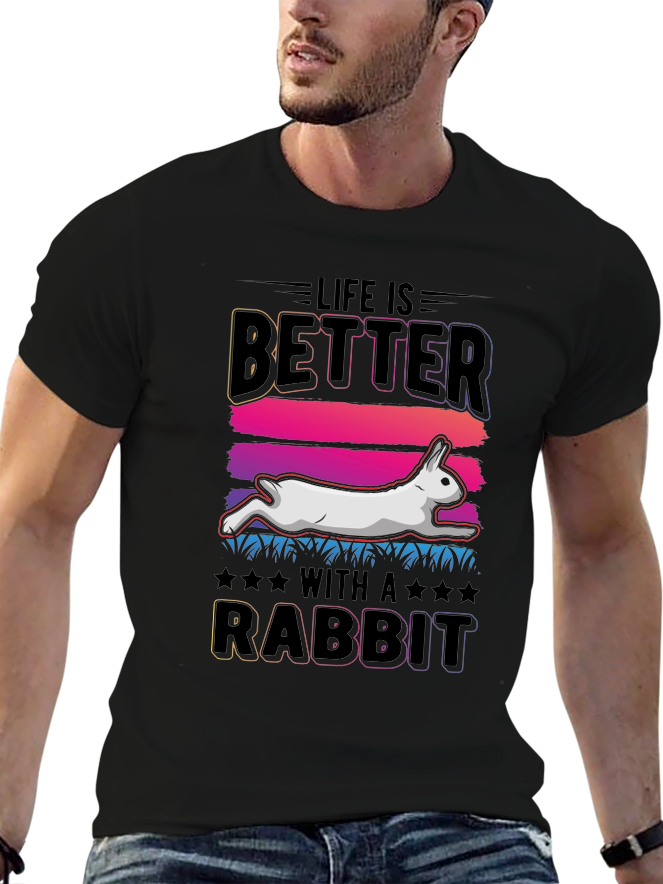 Life is Better with a Rabbit T-Shirt