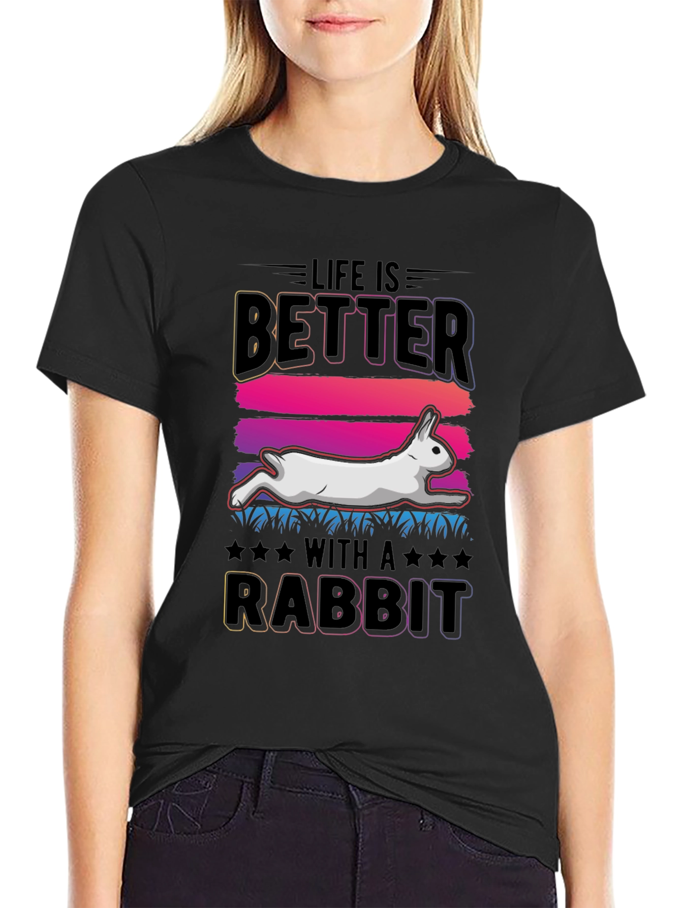 Life is Better with a Rabbit T-Shirt