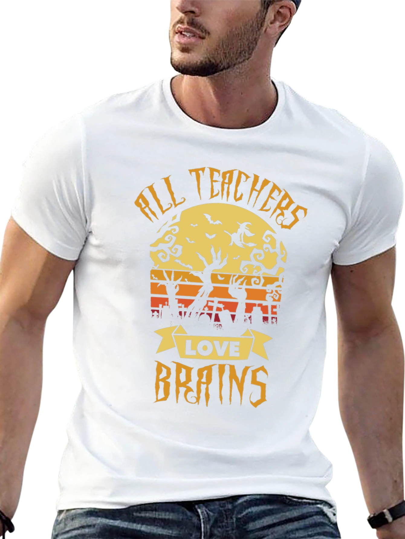 All Teachers Love Brains Halloween T-Shirt