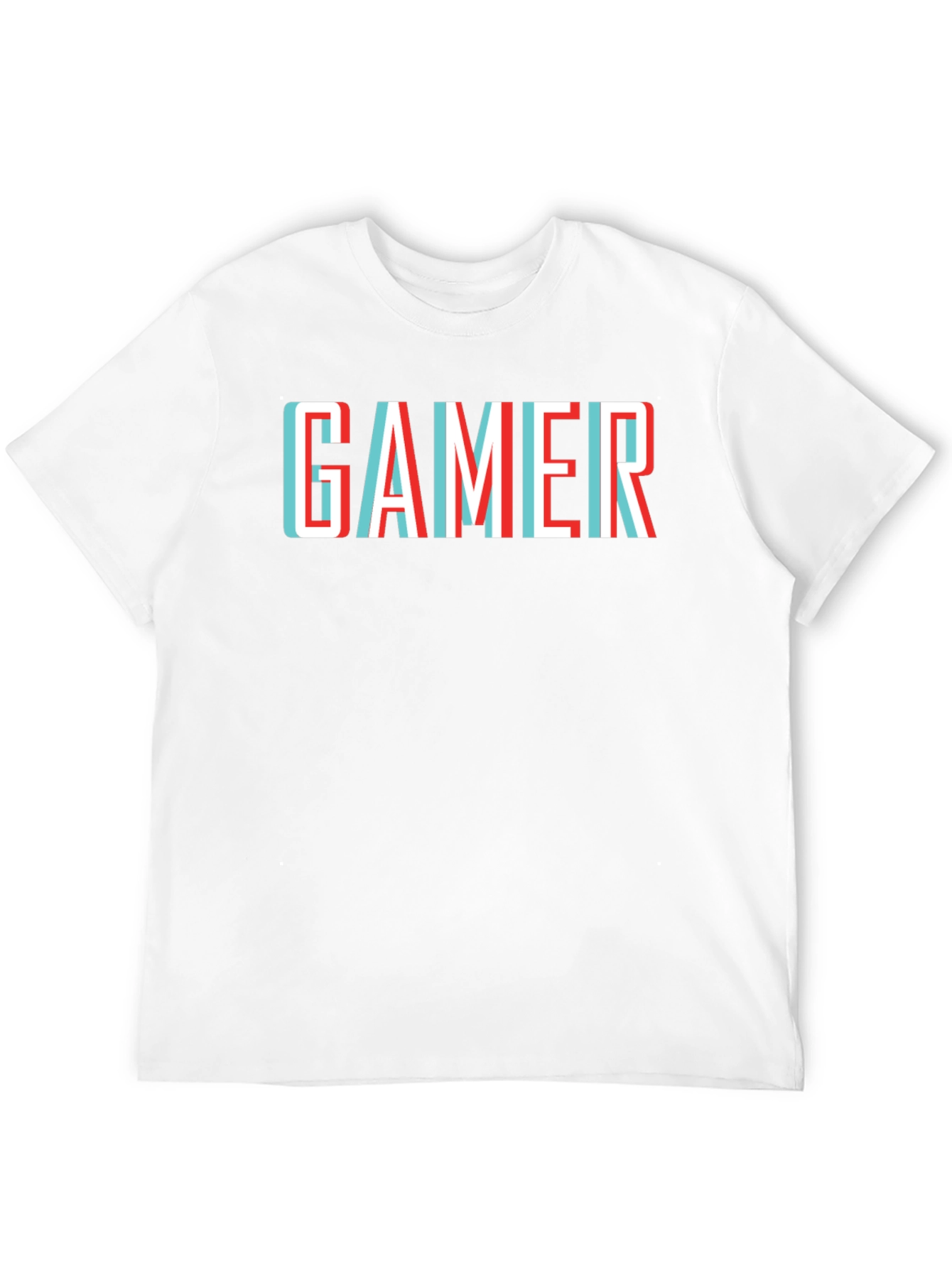 Gamer T-Shirt - Retro 3D Style