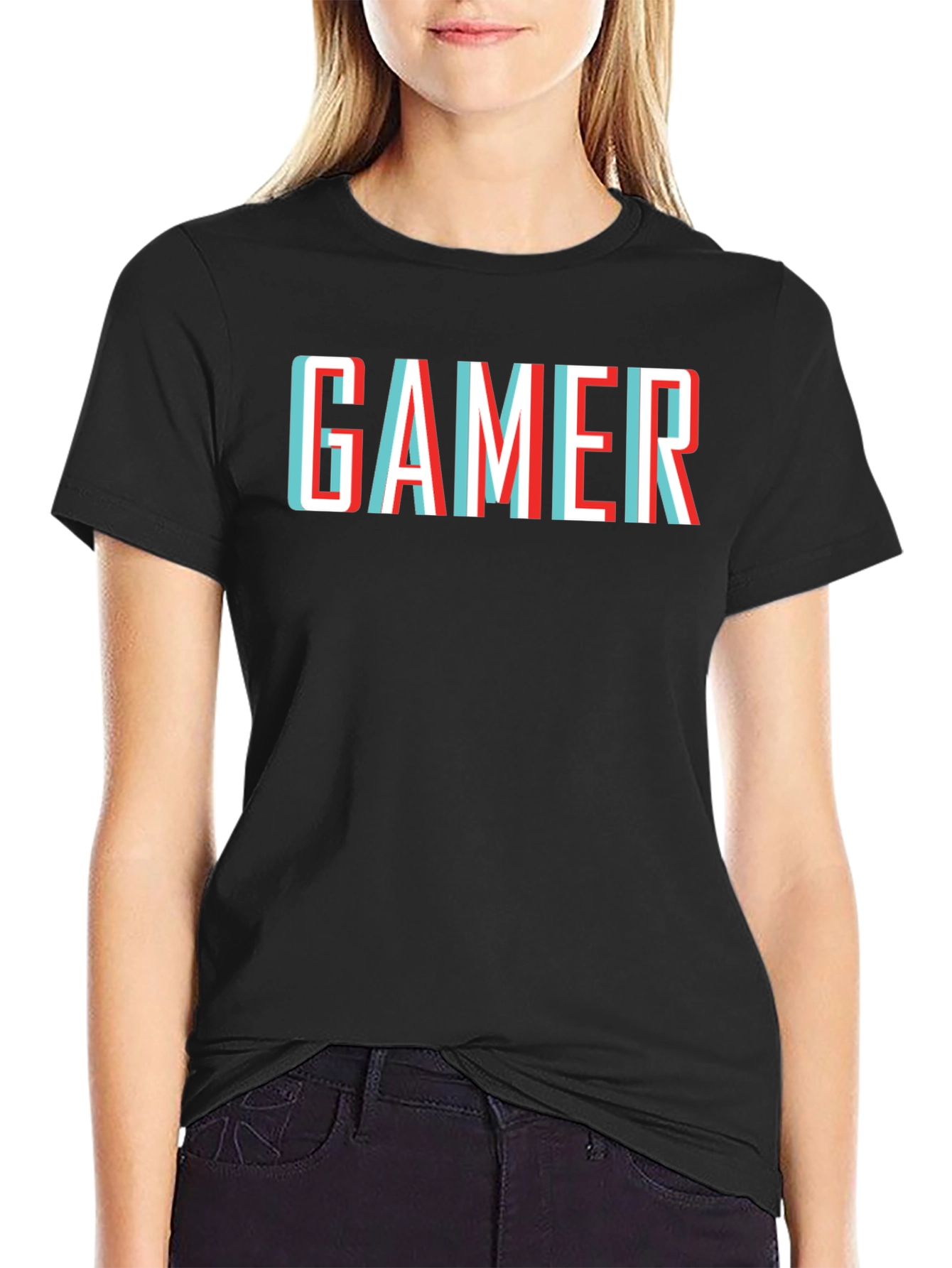 Gamer T-Shirt - Retro 3D Style
