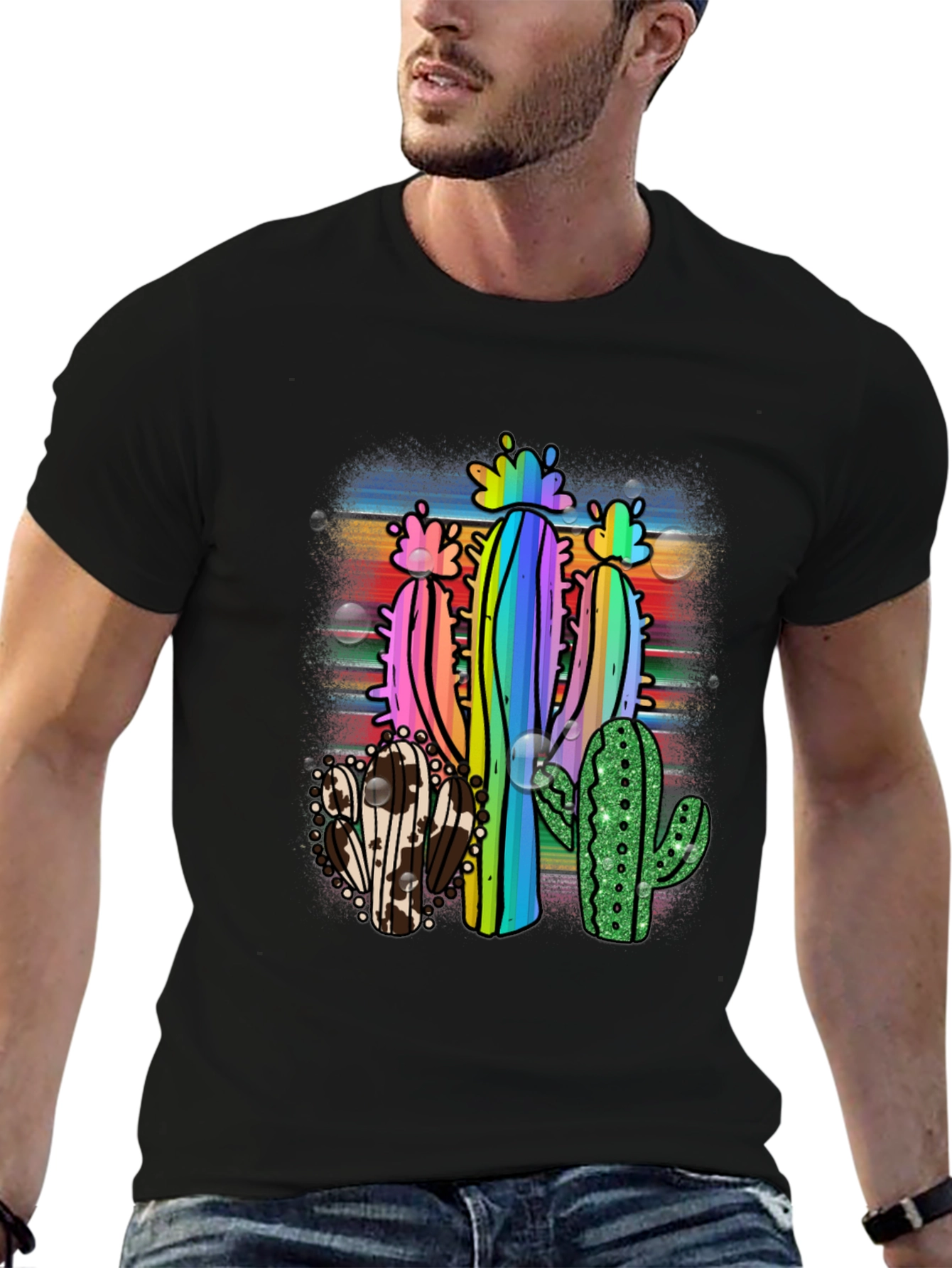 Cactus Print Graphic Tee