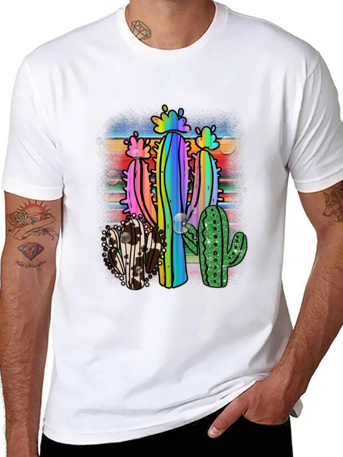 Cactus Print Graphic Tee