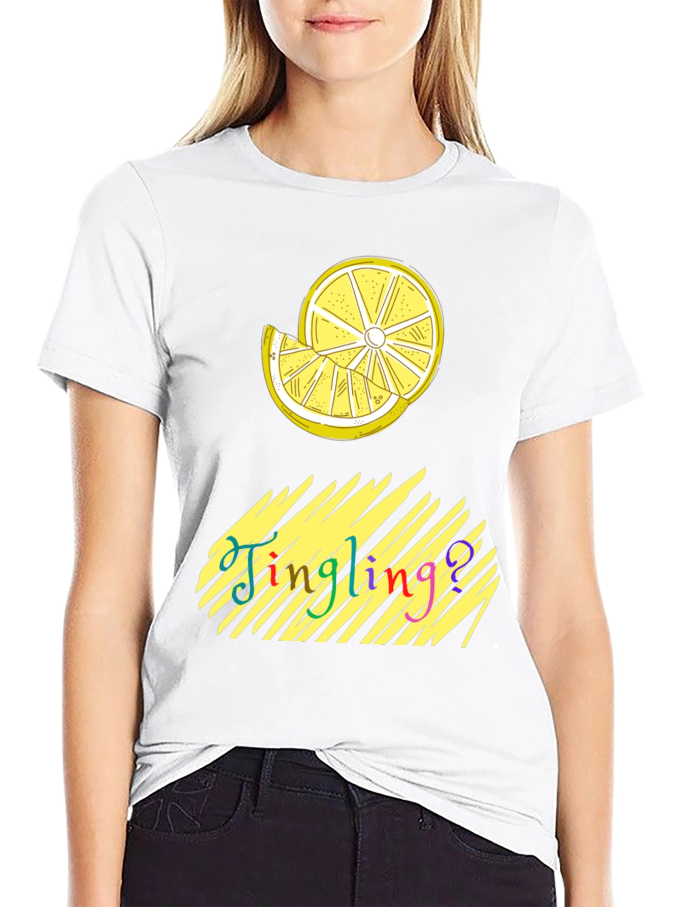 Jingling Lemon Graphic Tee - Soft Cotton