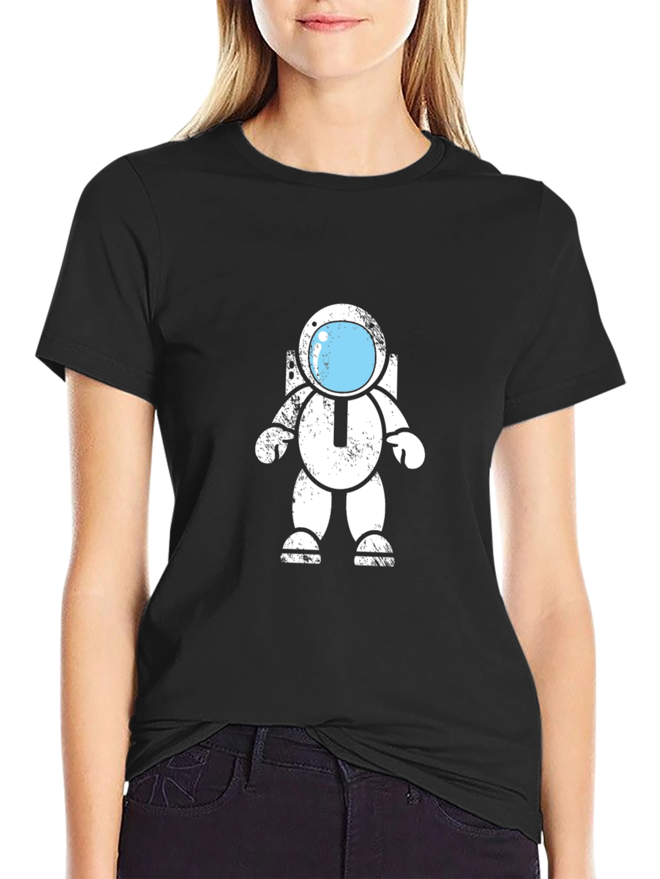 Astronaut Graphic Tee - Black Unisex T-Shirt