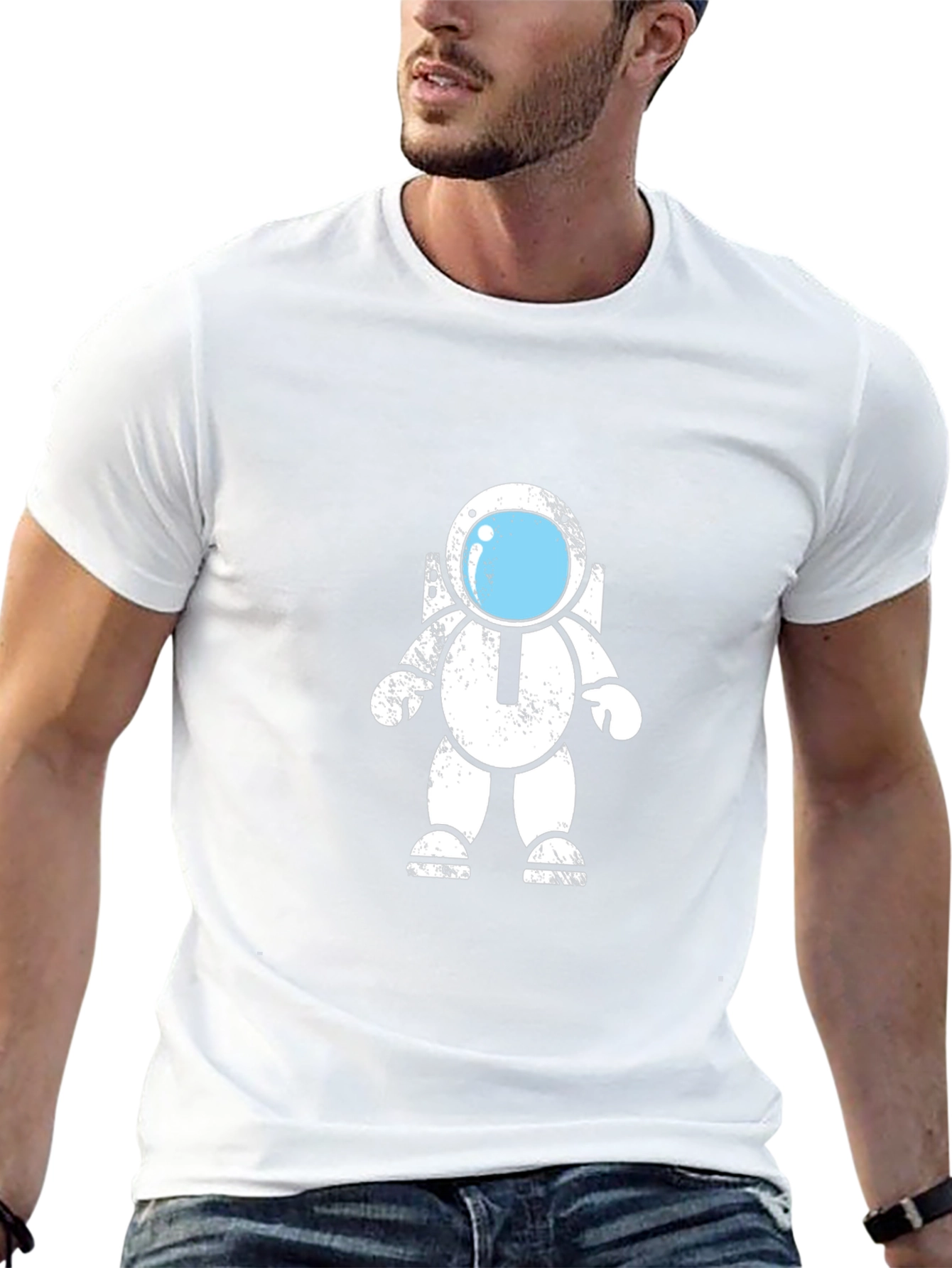 Astronaut Graphic Tee - Black Unisex T-Shirt
