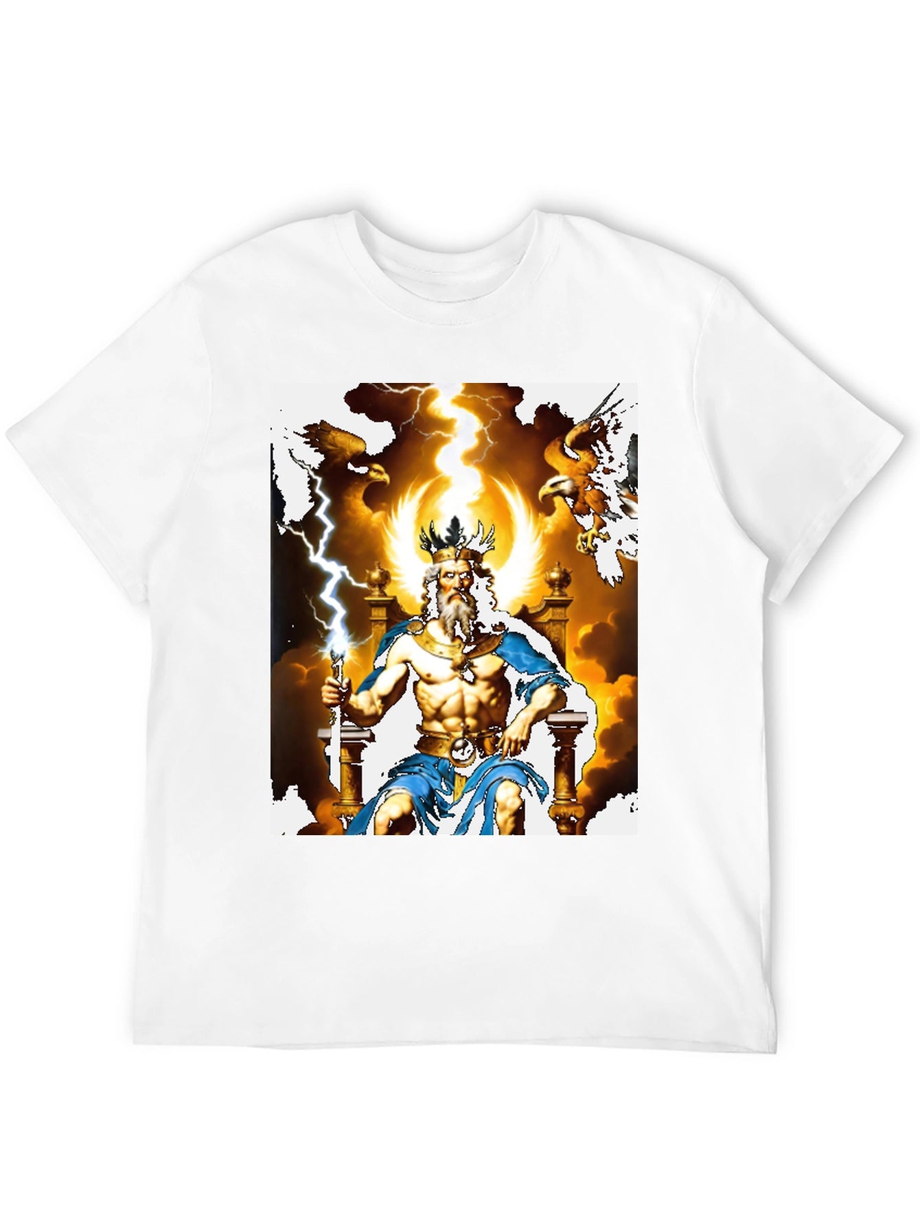 Zeus Graphic Tee - God of Thunder T-Shirt
