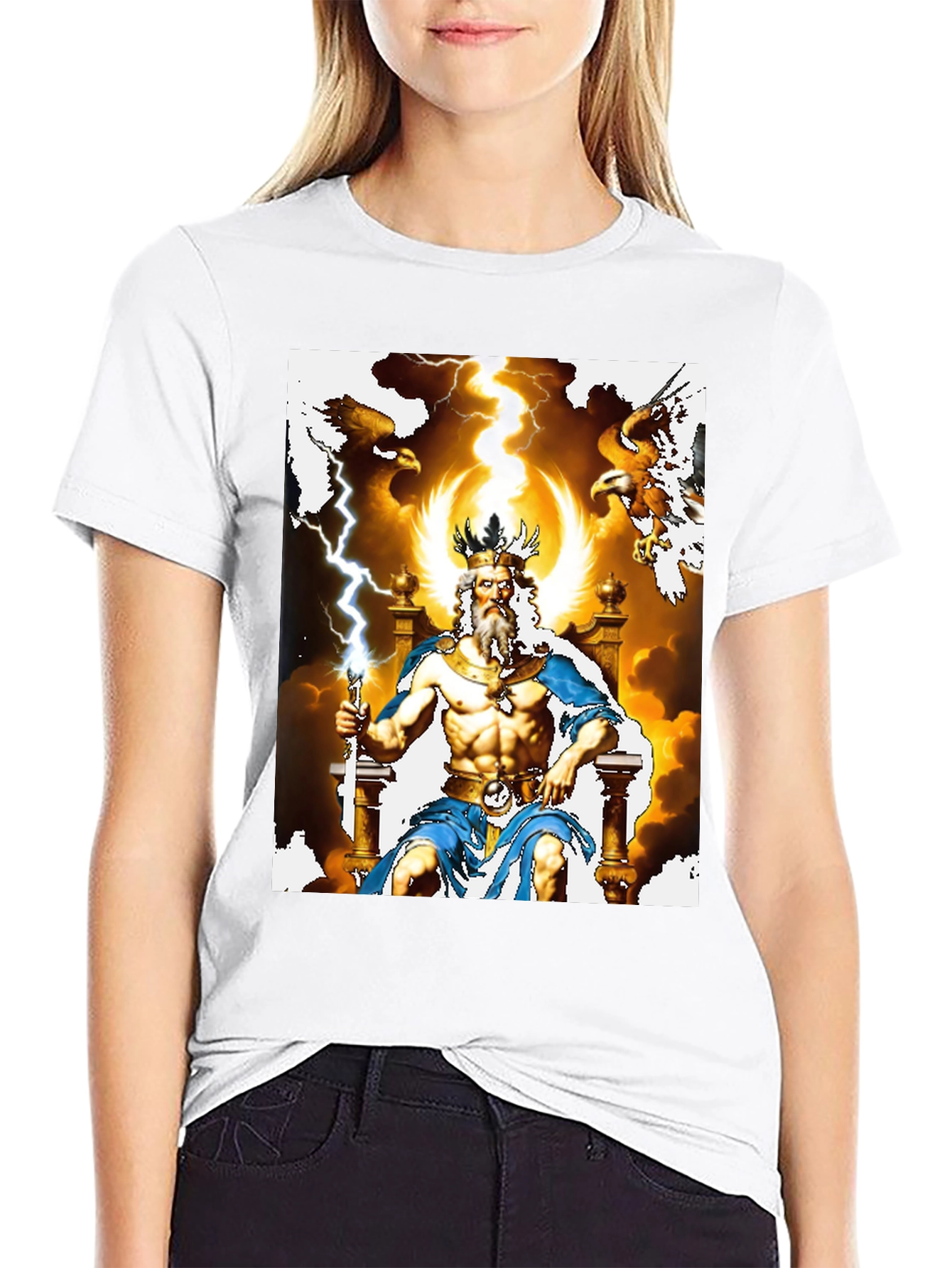 Zeus Graphic Tee - God of Thunder T-Shirt