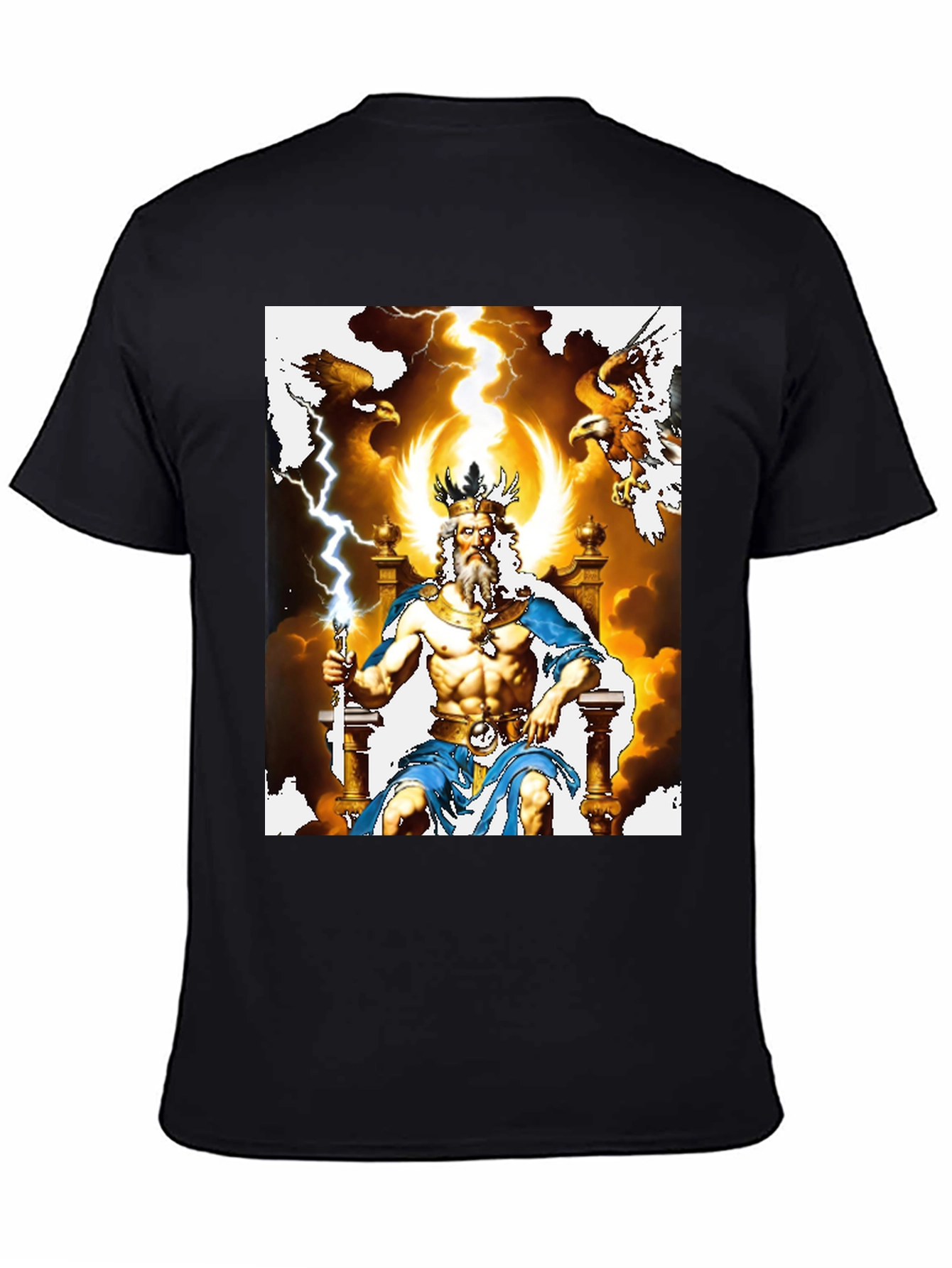 Zeus Graphic Tee - God of Thunder T-Shirt